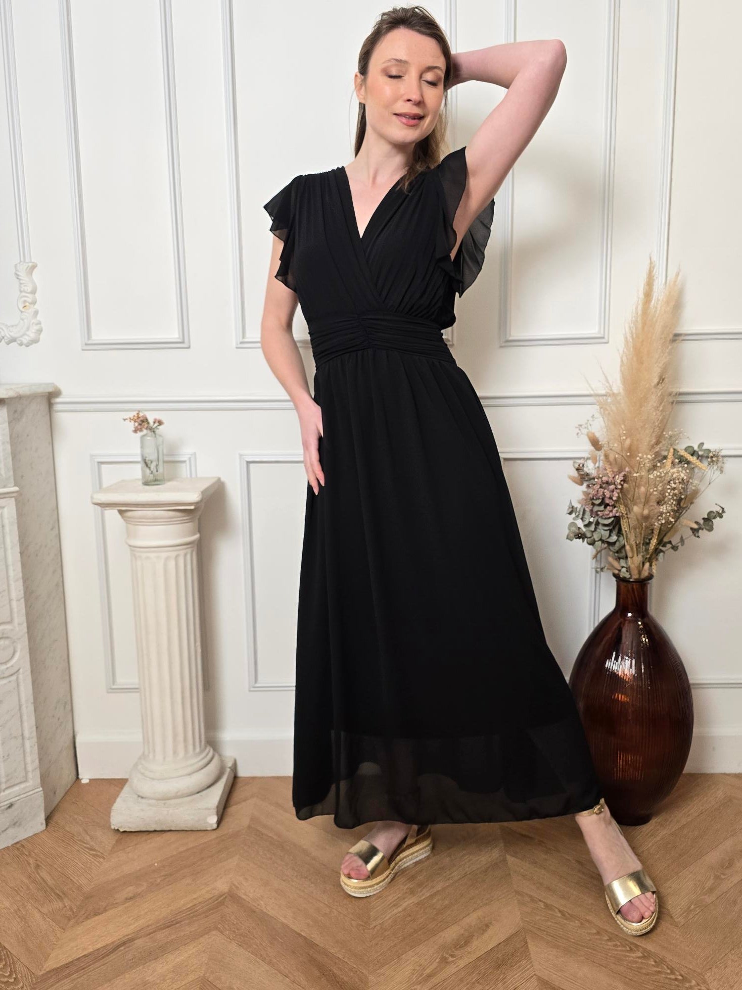 Robe longue noire femme – La Chica