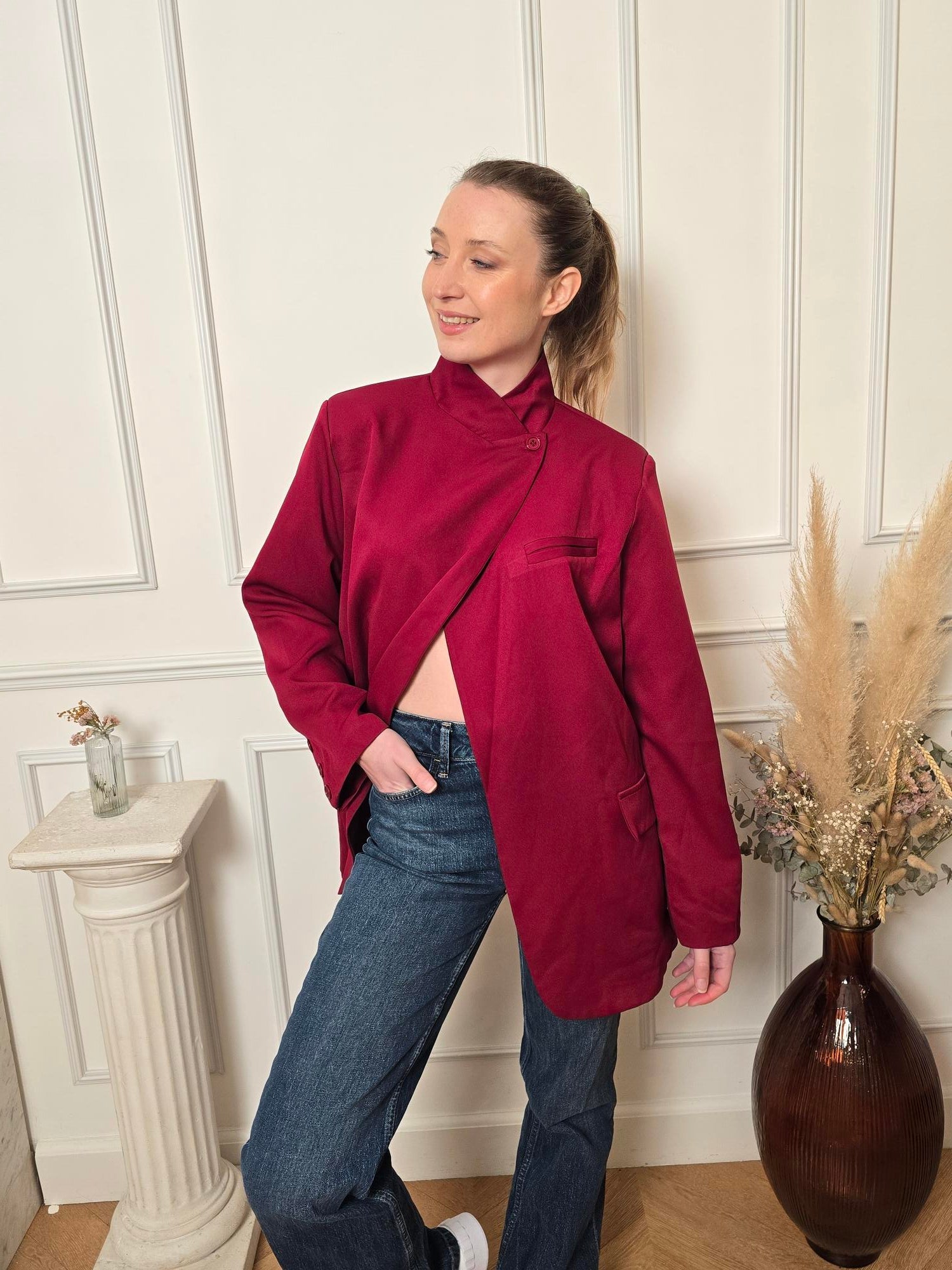Blazer bordeaux femme – La Chica