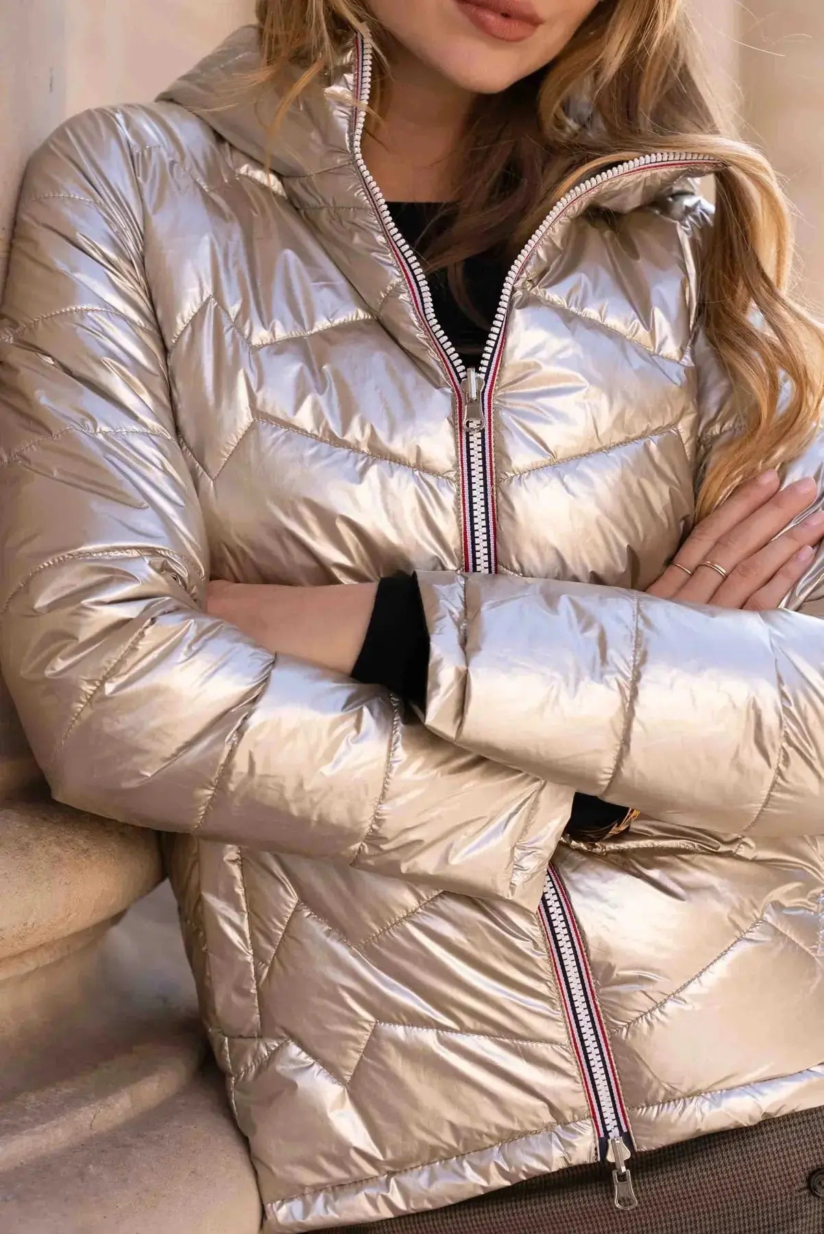 DOUDOUNE REVERSIBLE KAKI DORE LAURA JO La Chica