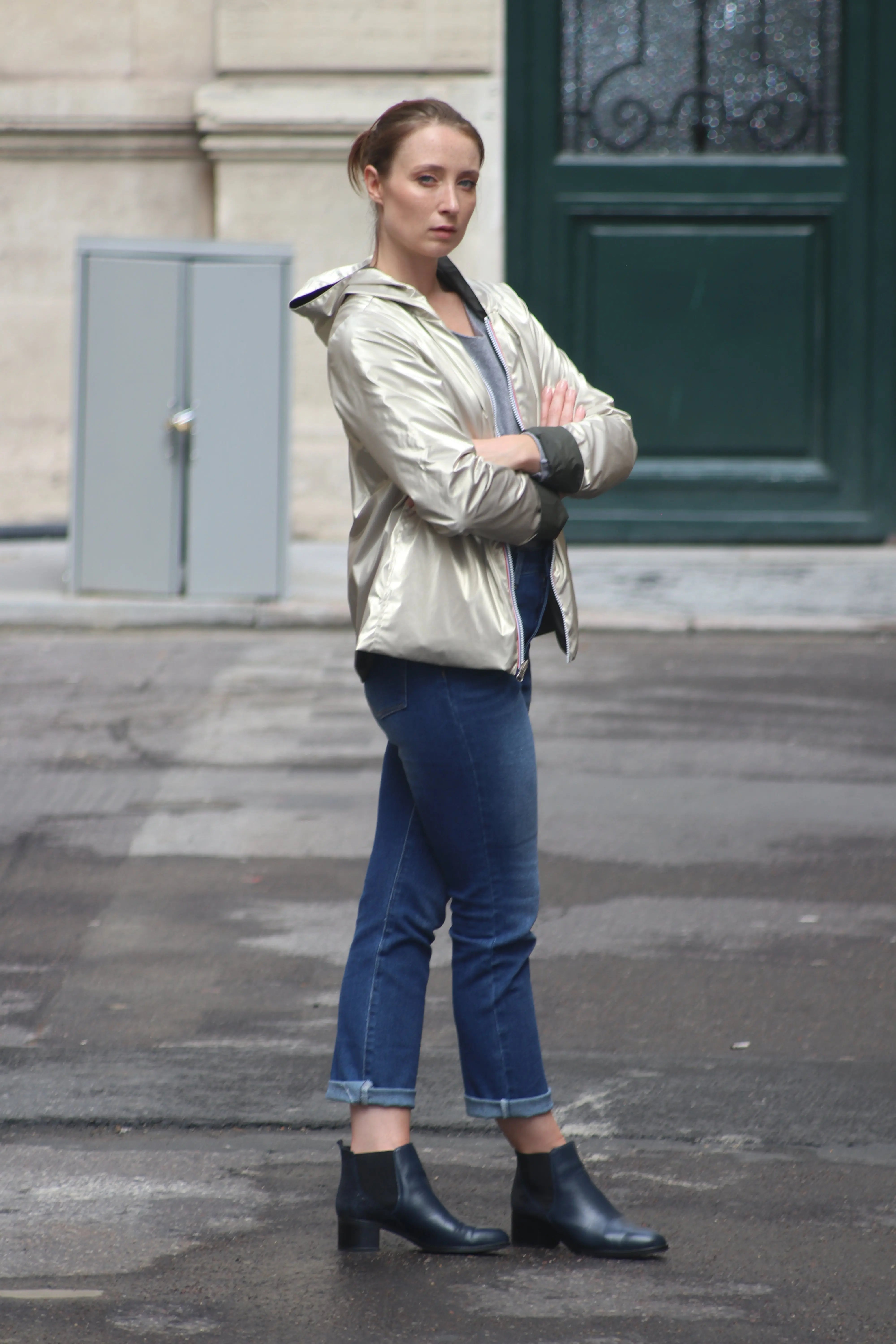 IMPERMEABLE COURT LEGER REVERSIBLE LAURA JO La Chica