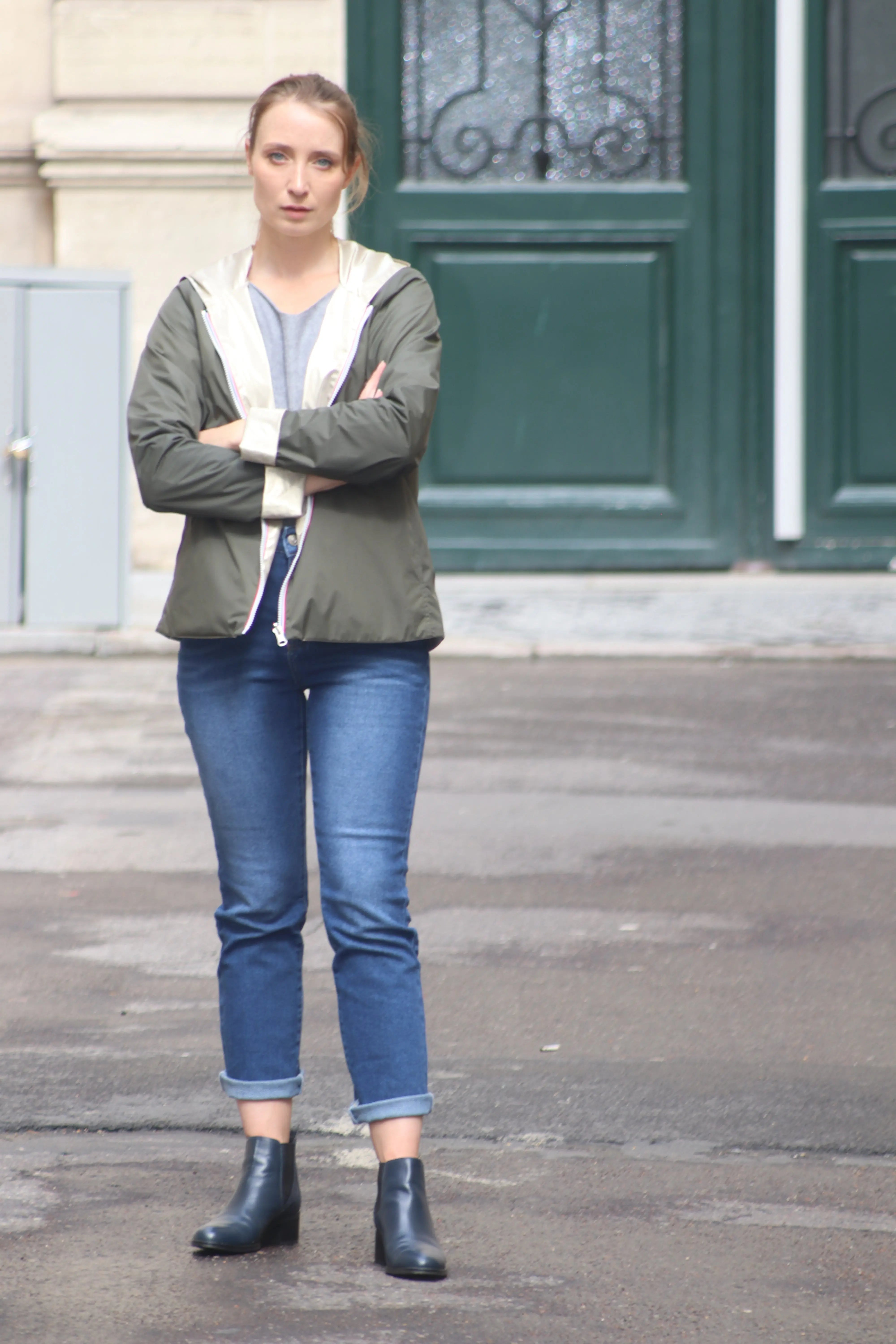 IMPERMEABLE COURT LEGER REVERSIBLE LAURA JO La Chica