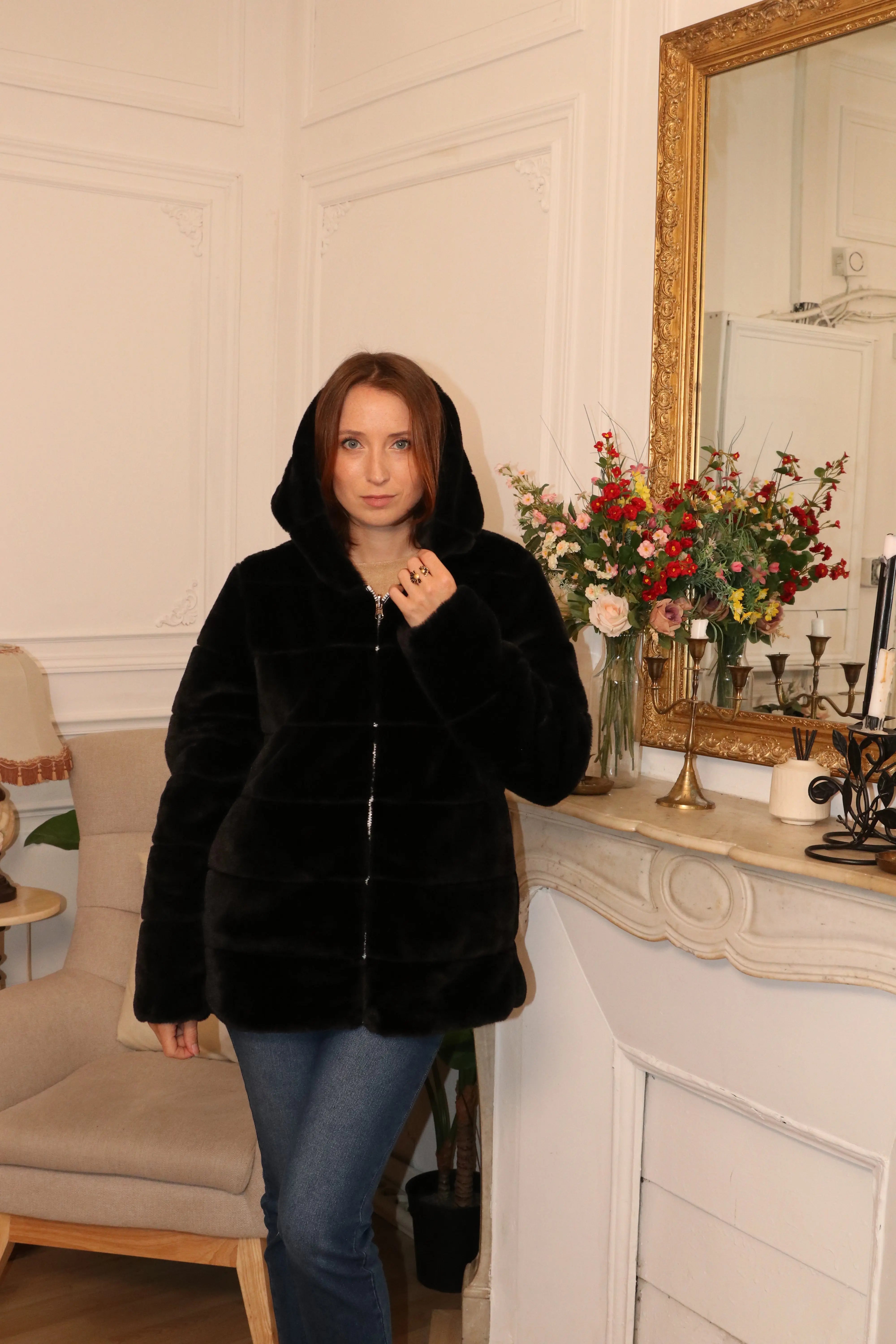 IMPERMEABLE COURT REVERSIBLE FOURRE LAURA JO (MATELASSEE) La Chica