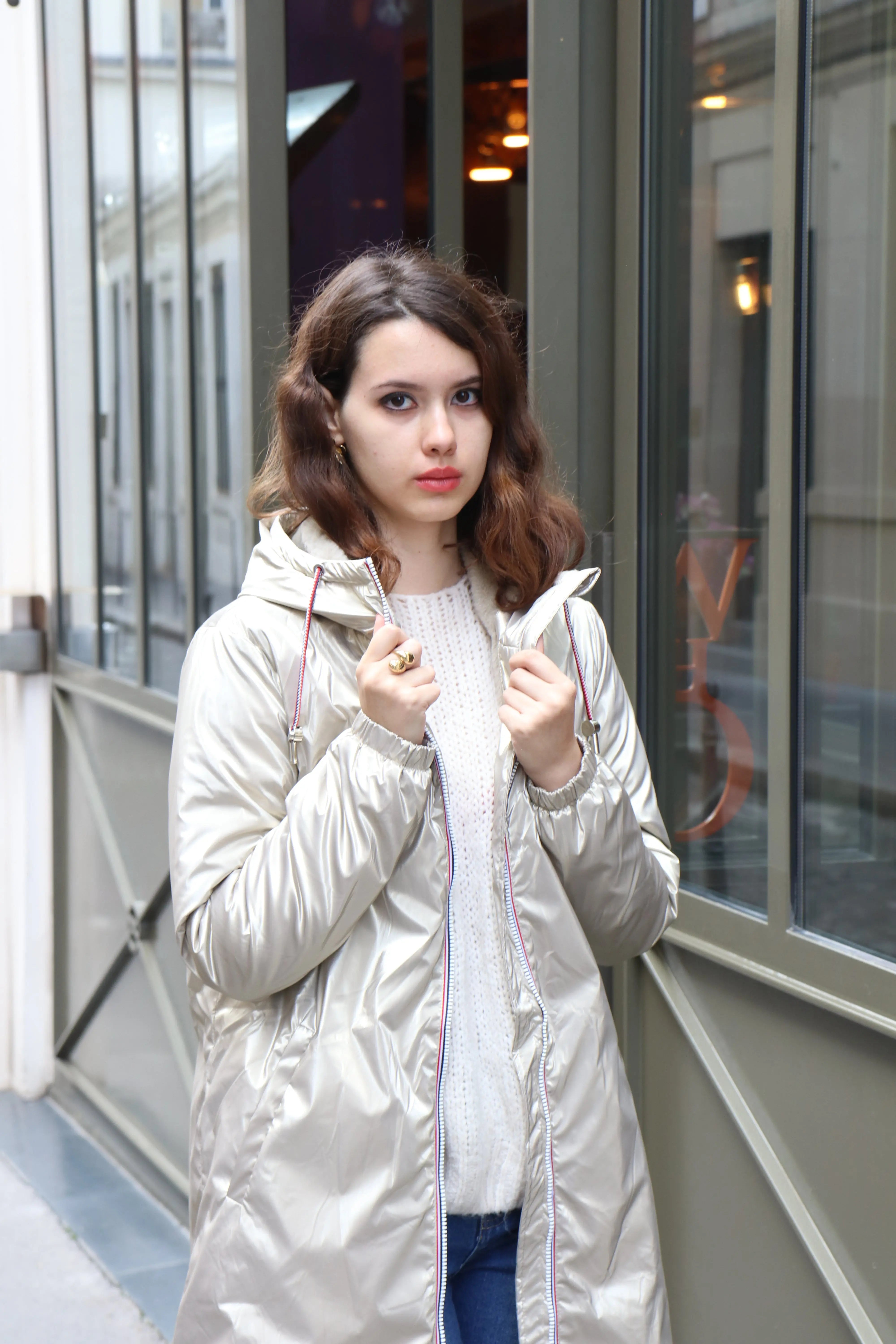 IMPERMEABLE LONG FOURRE AVEC CORDONS La Chica