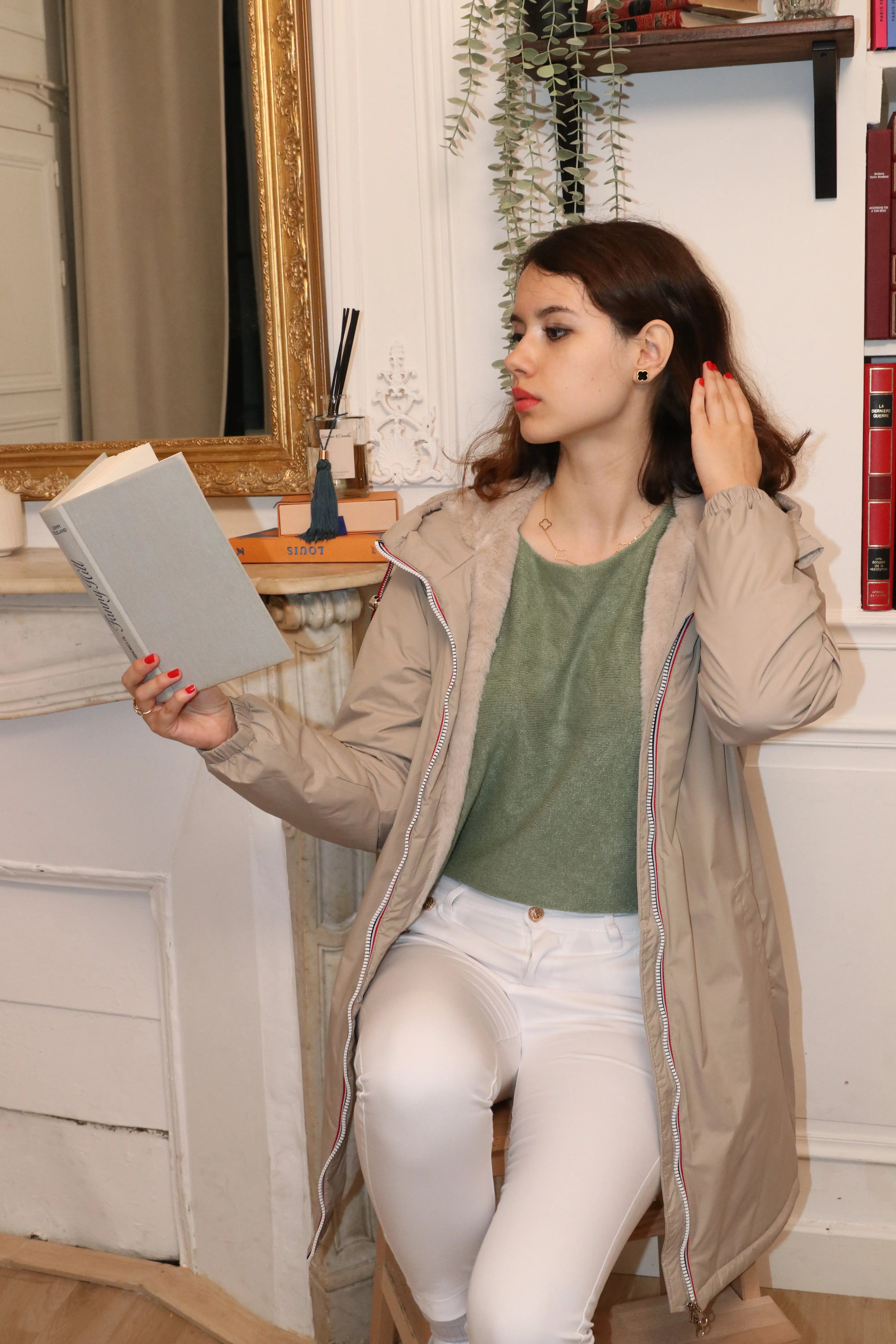 IMPERMEABLE LONG FOURRE LAURA JO La Chica
