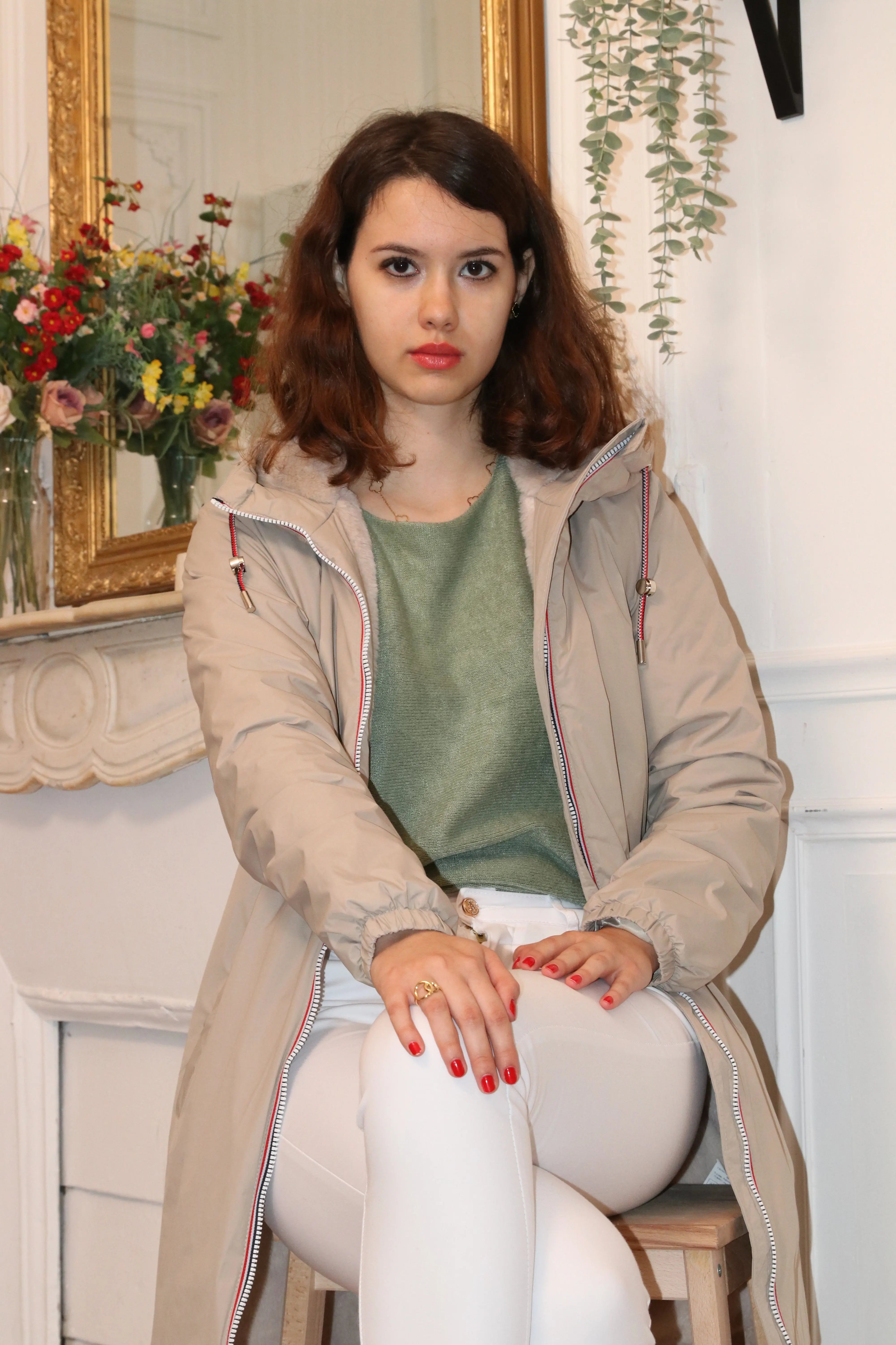 IMPERMEABLE LONG FOURRE LAURA JO La Chica