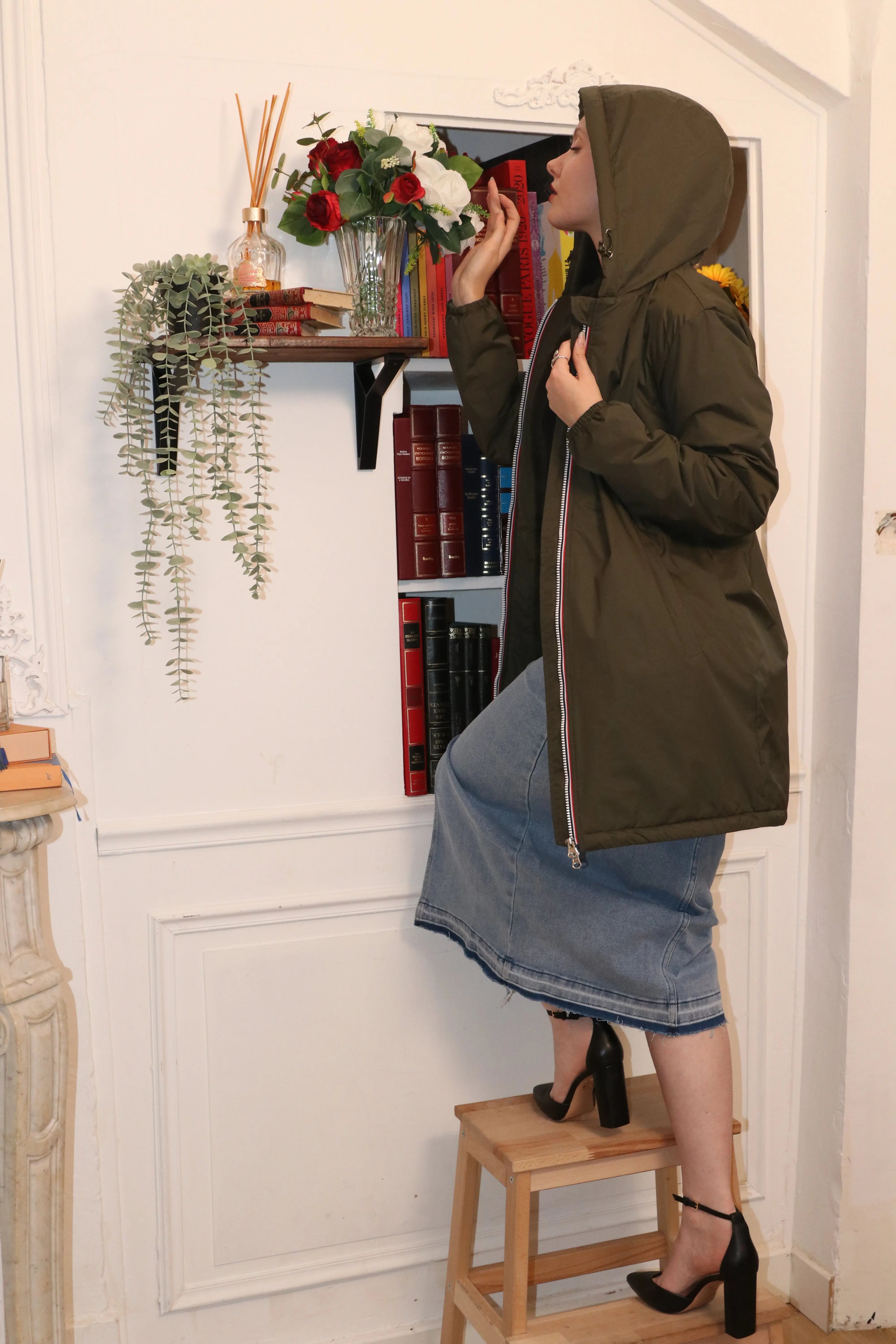 IMPERMEABLE LONG FOURRE LAURA JO La Chica