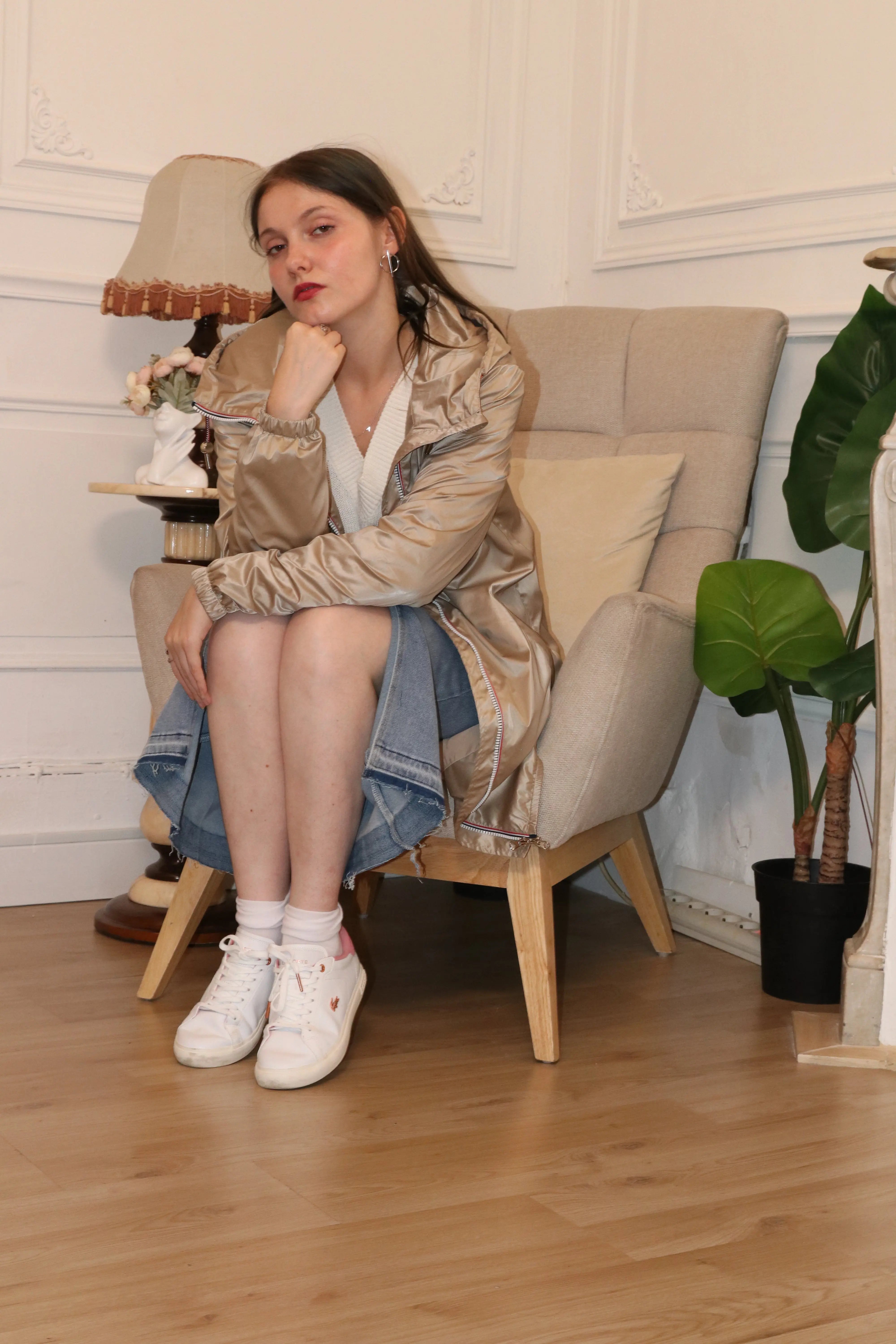 IMPERMEABLE LONG LEGER LAURA JO DORE SABLE La Chica