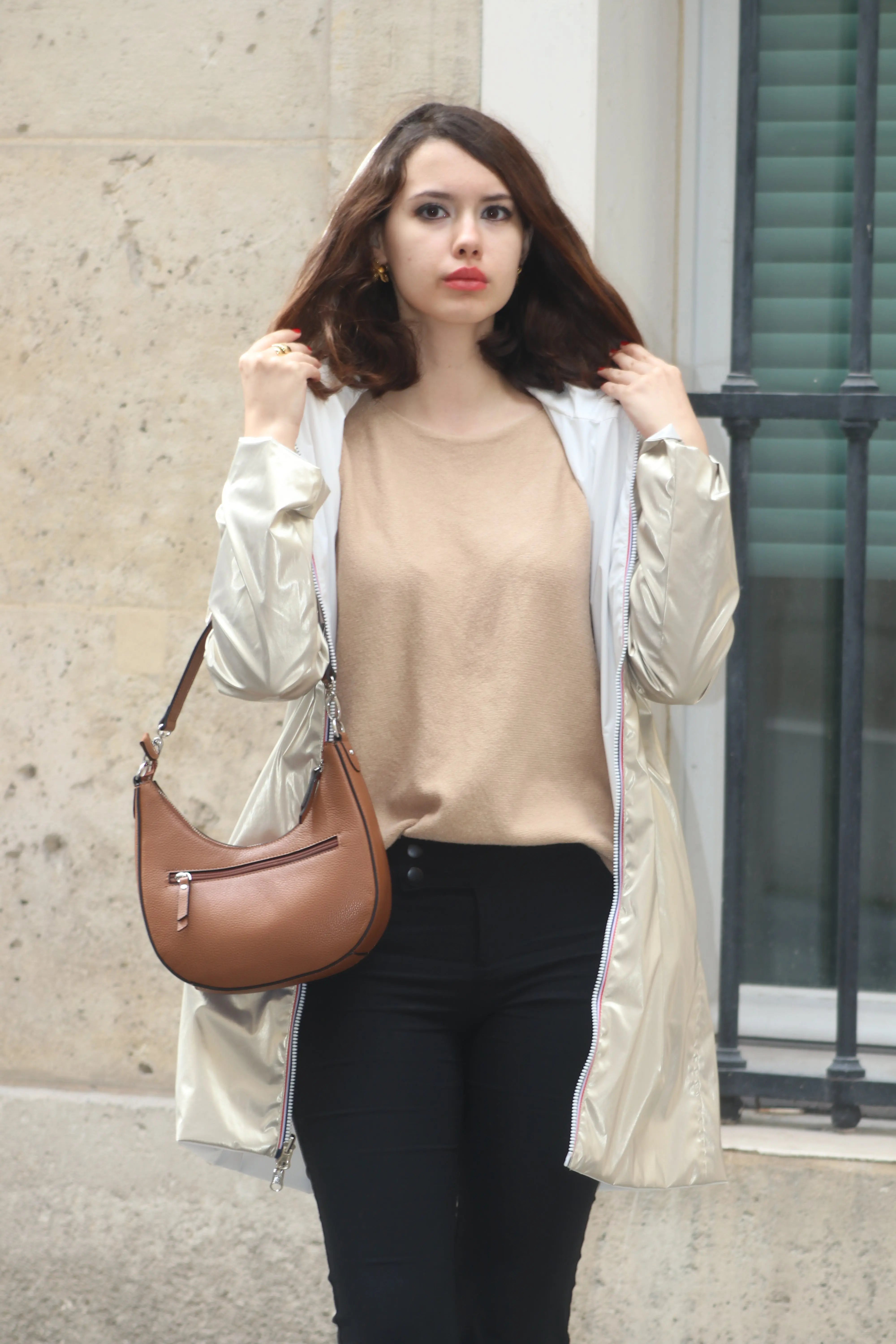 IMPERMEABLE LONG LEGER REVERSIBLE LAURA JO La Chica