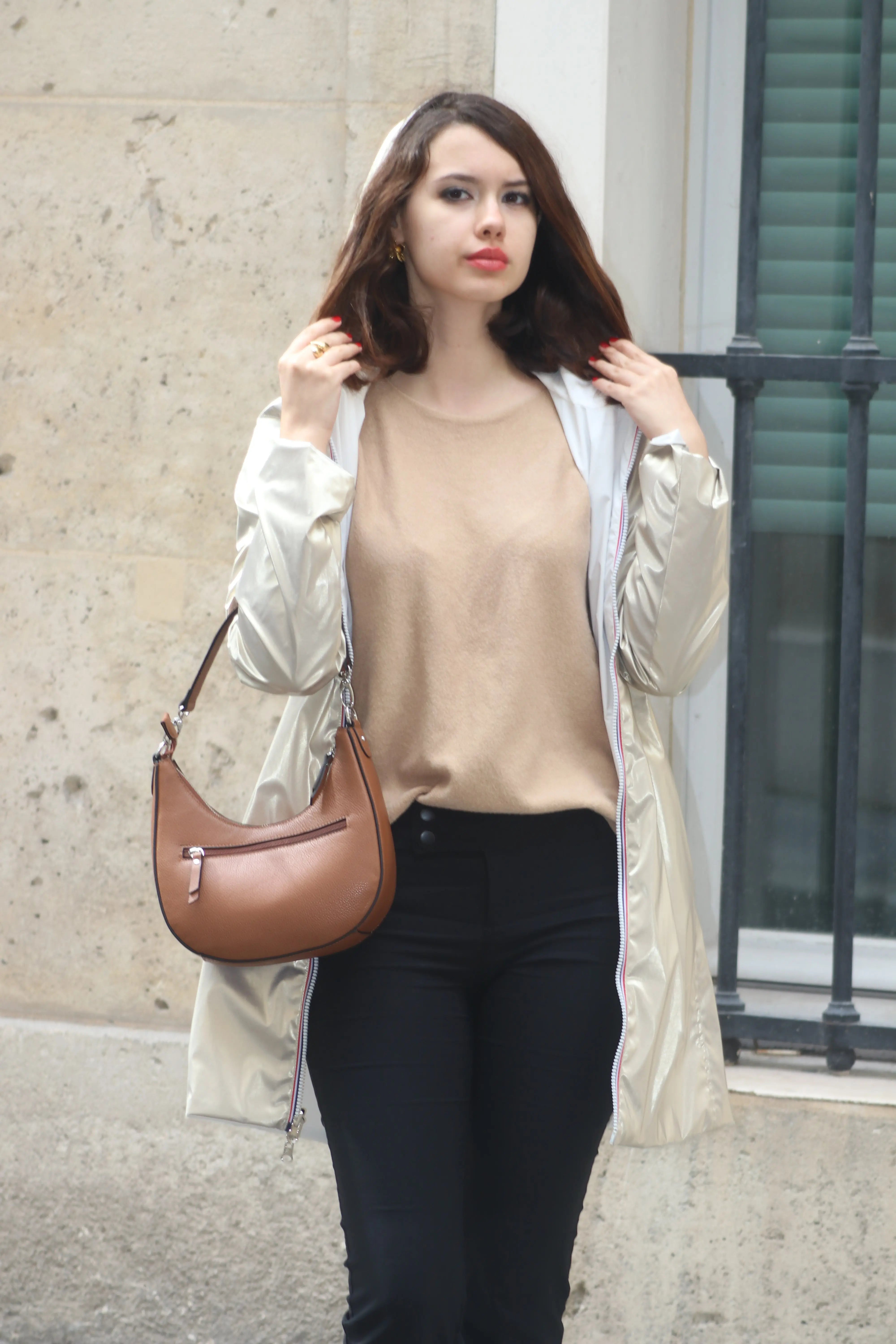 IMPERMEABLE LONG LEGER REVERSIBLE LAURA JO La Chica