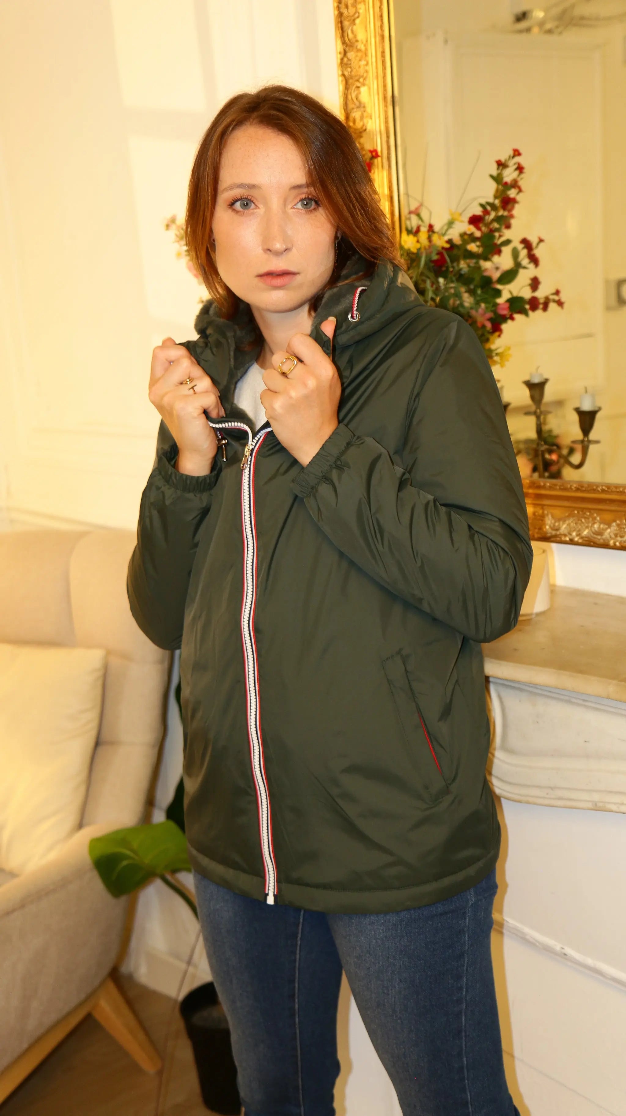 IMPERMEABLE MI LONG FOURRE LAURA JO La Chica