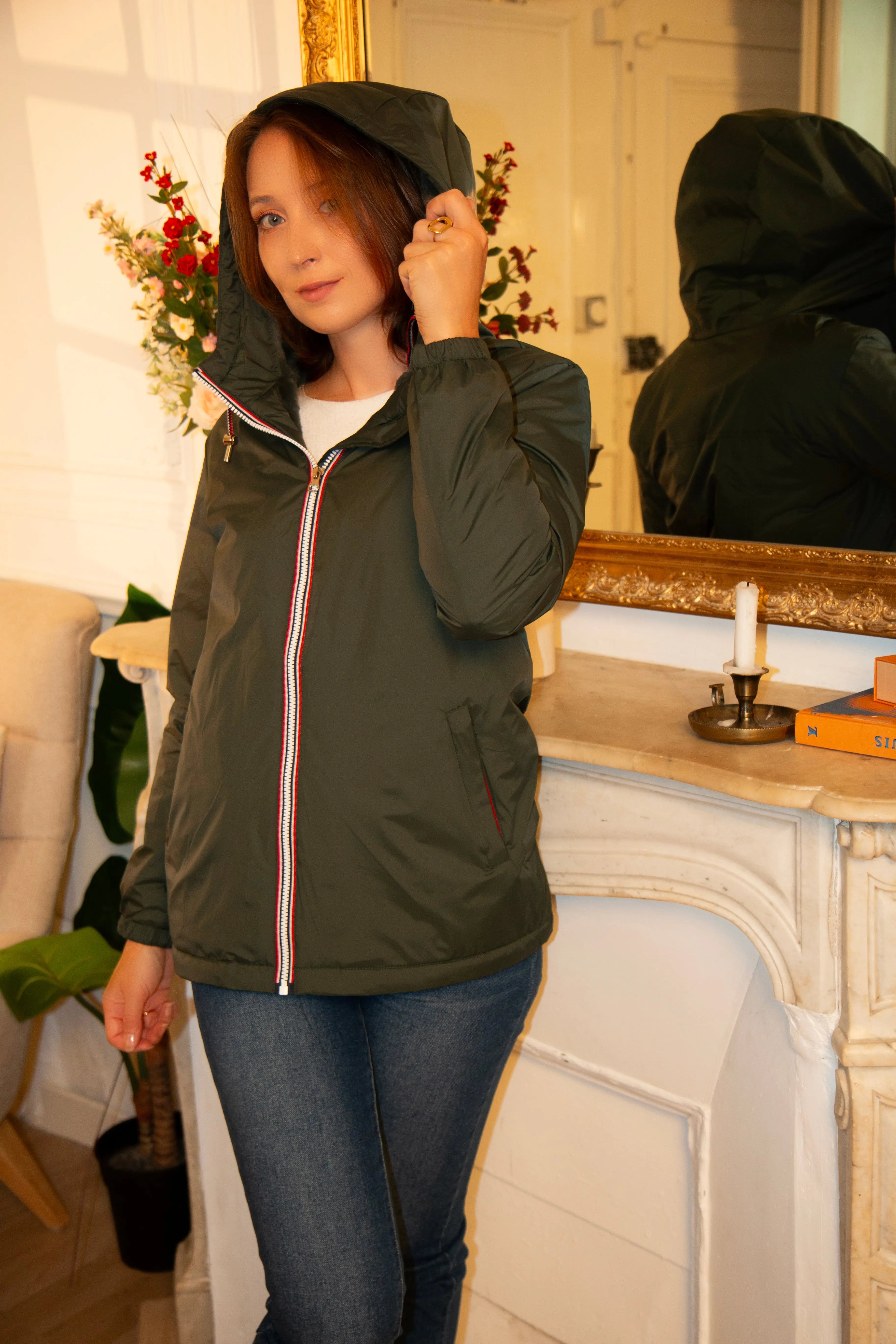 IMPERMEABLE MI LONG FOURRE LAURA JO La Chica