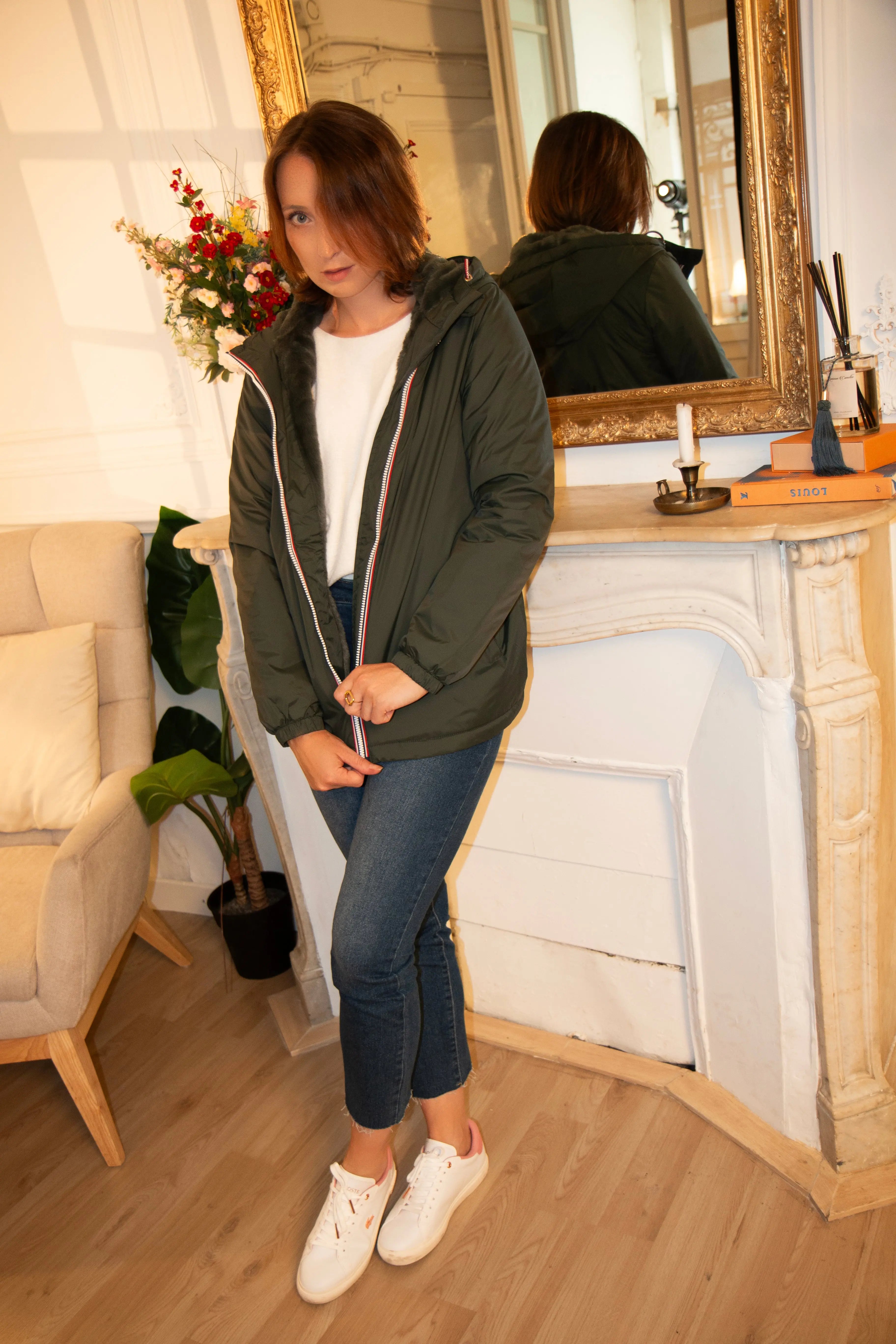 IMPERMEABLE MI LONG FOURRE LAURA JO La Chica