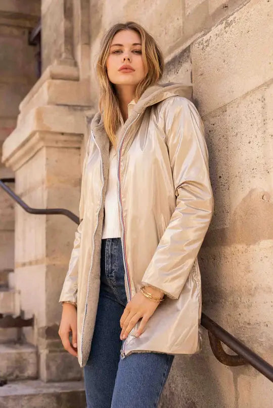 PARKA LONG DORE FOURRE LAURA JO La Chica