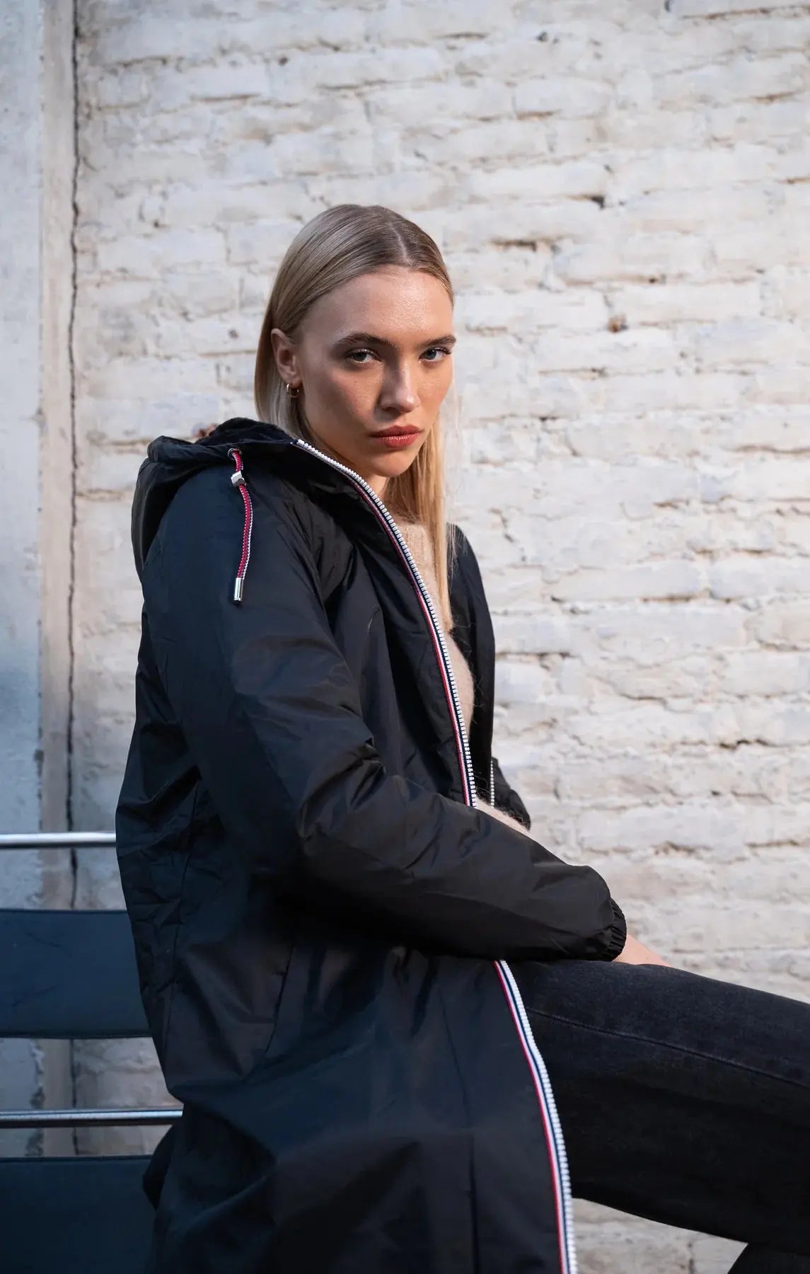 PARKA LONGUE FOURRE NOIR LAURA JO La Chica