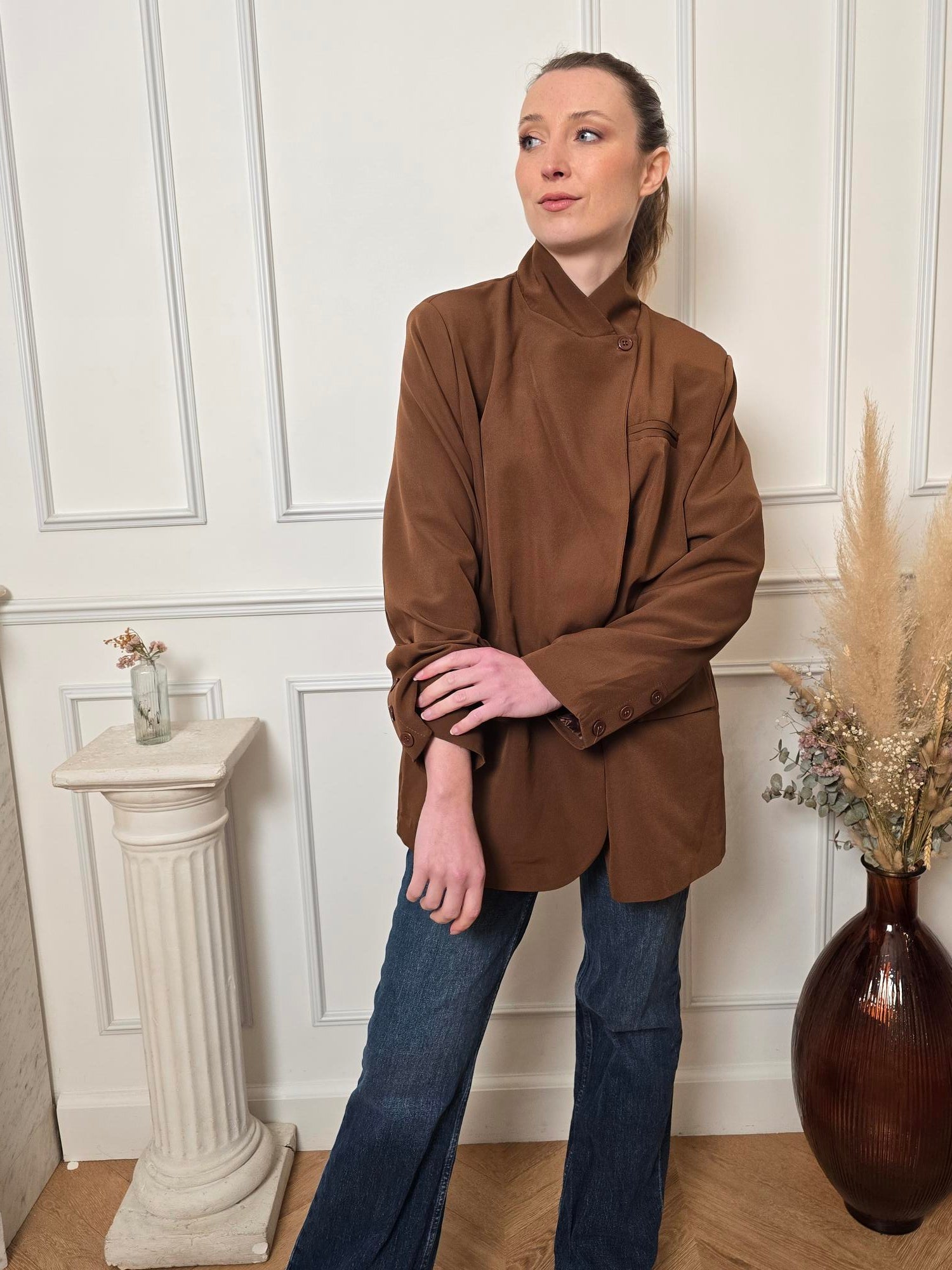 Blazer camel détail – La Chica