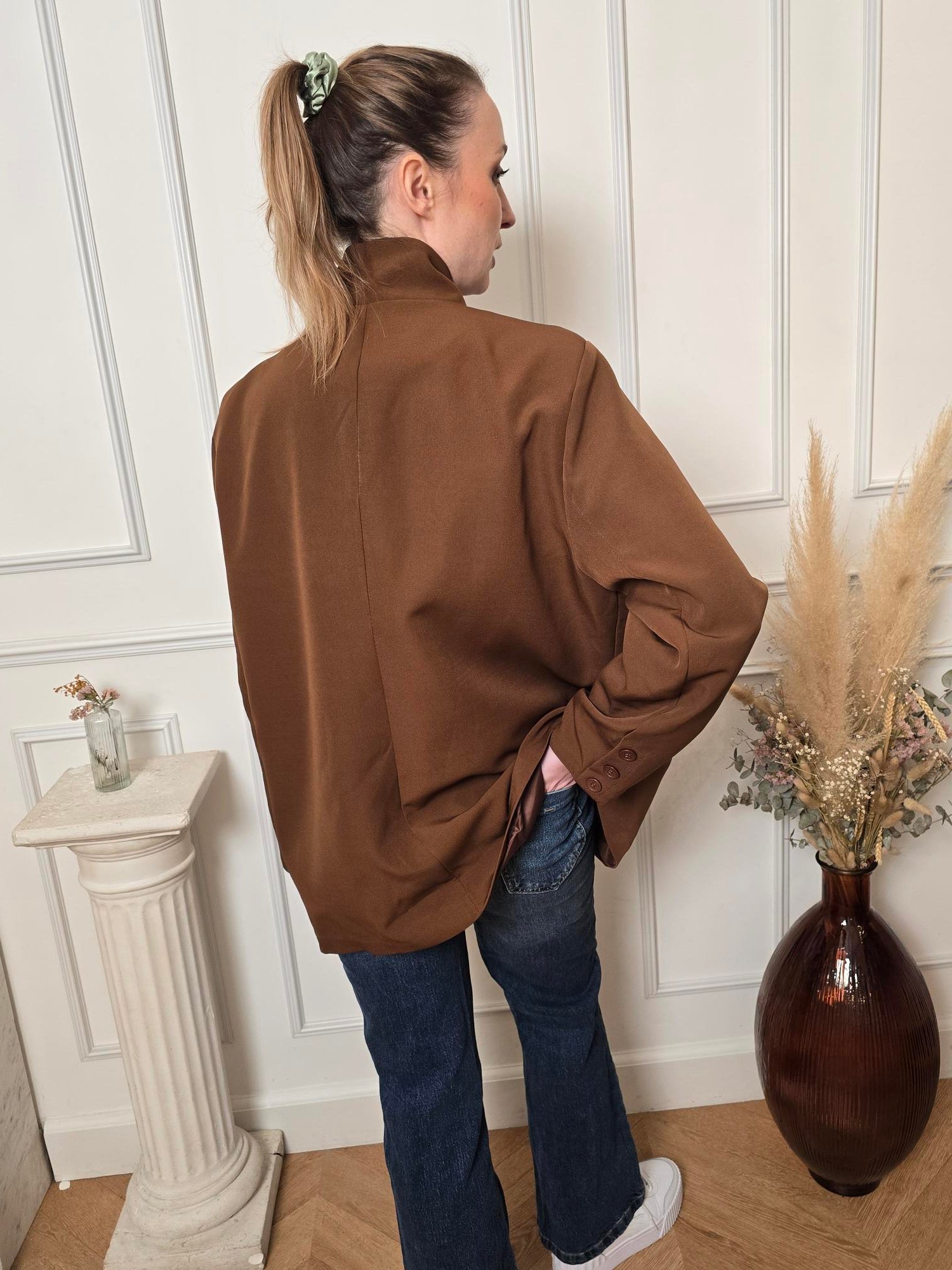 Blazer camel détail – La Chica