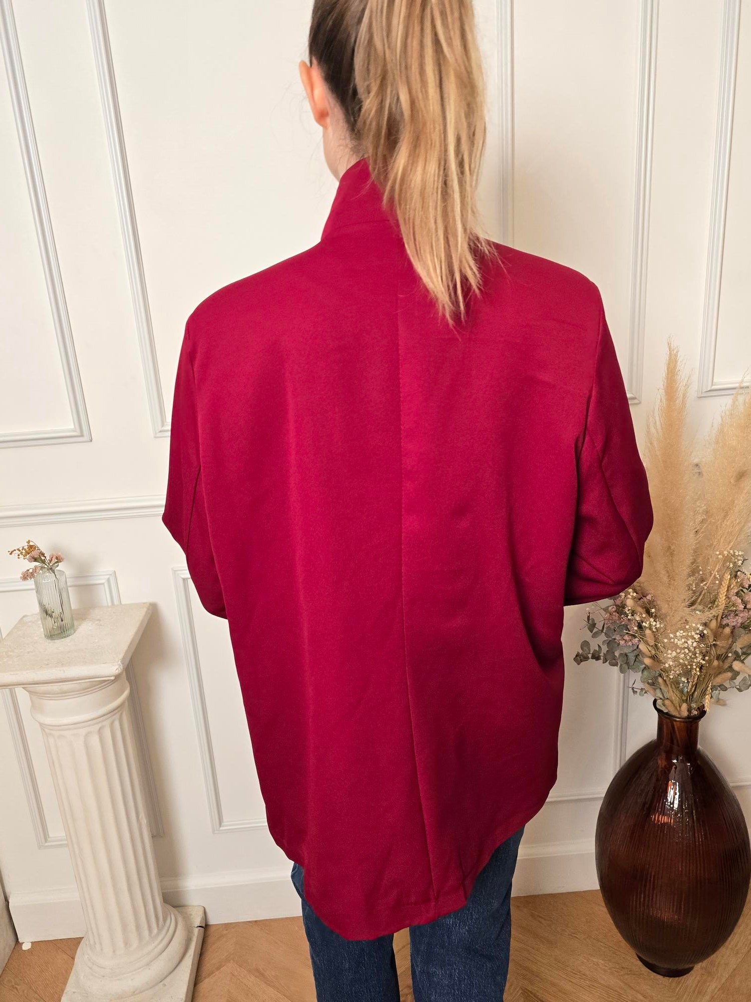 Blazer bordeaux détail – La Chica