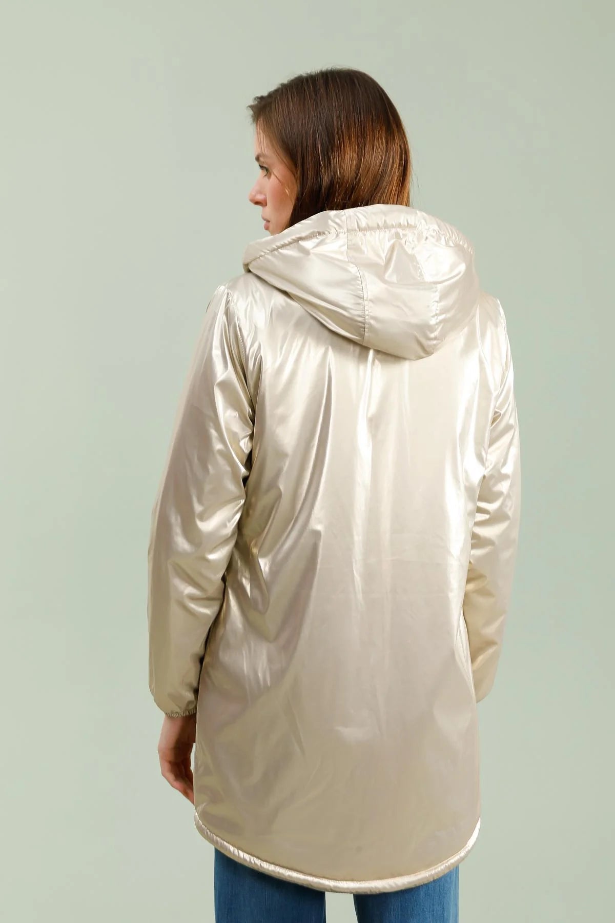 IMPERMEABLE LONG FOURRE DORE LAURA JO La Chica