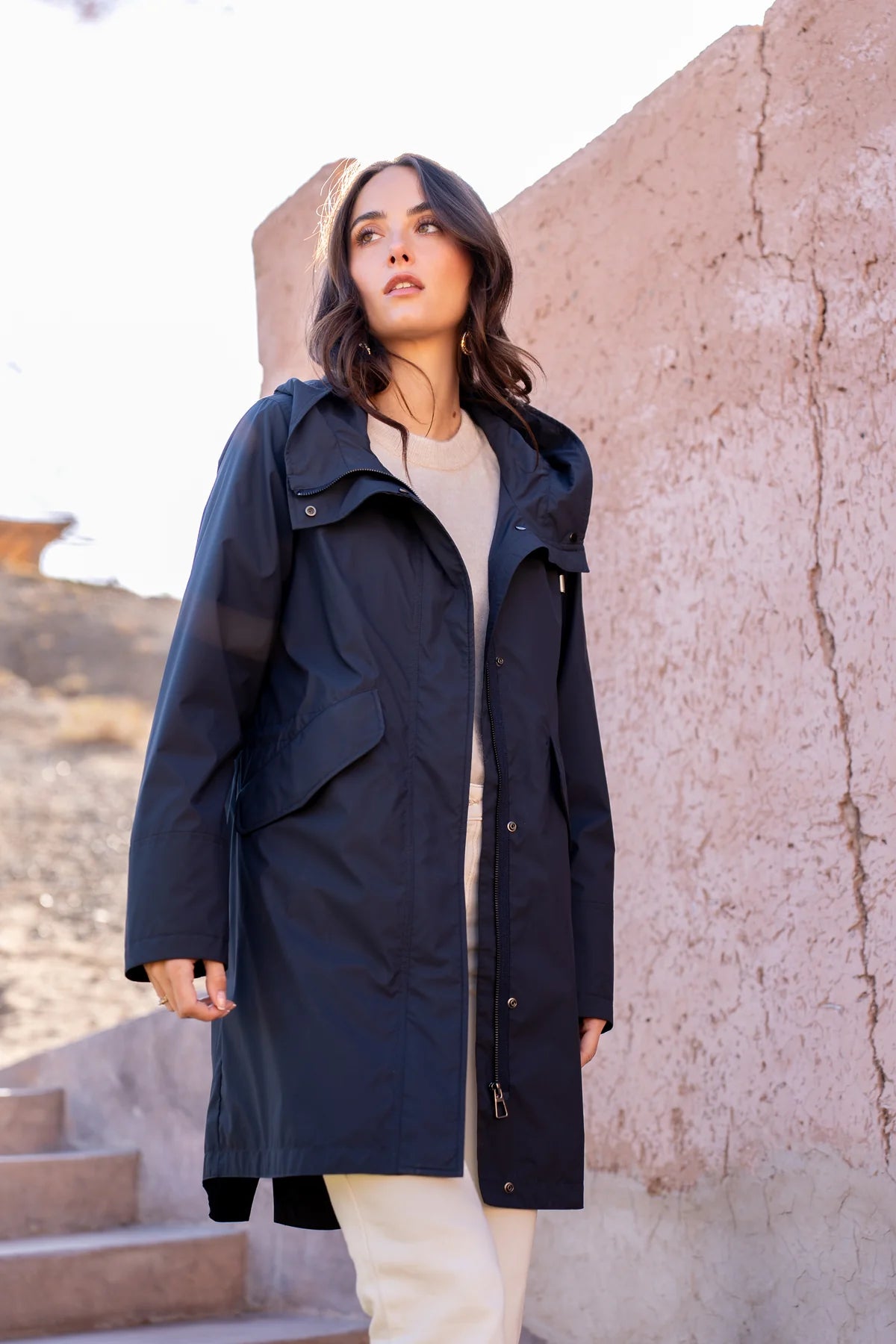 CIRE IMPERMEABLE LONG MARINE La Chica