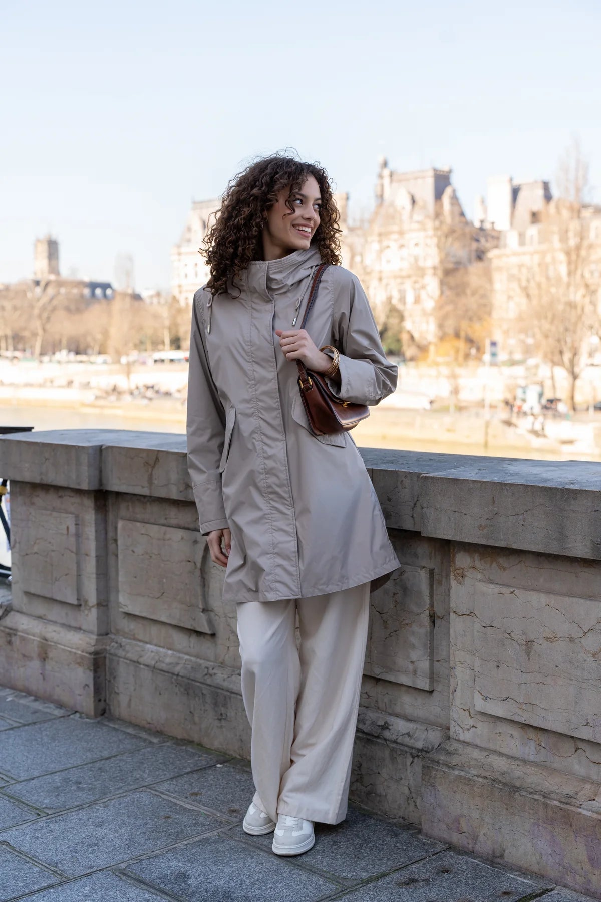 CIRE IMPERMEABLE LONG BEIGE La Chica