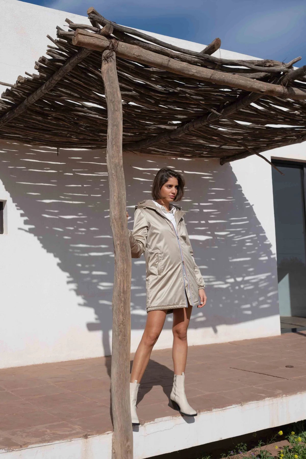 IMPERMEABLE LONG FOURRE SABLE La Chica