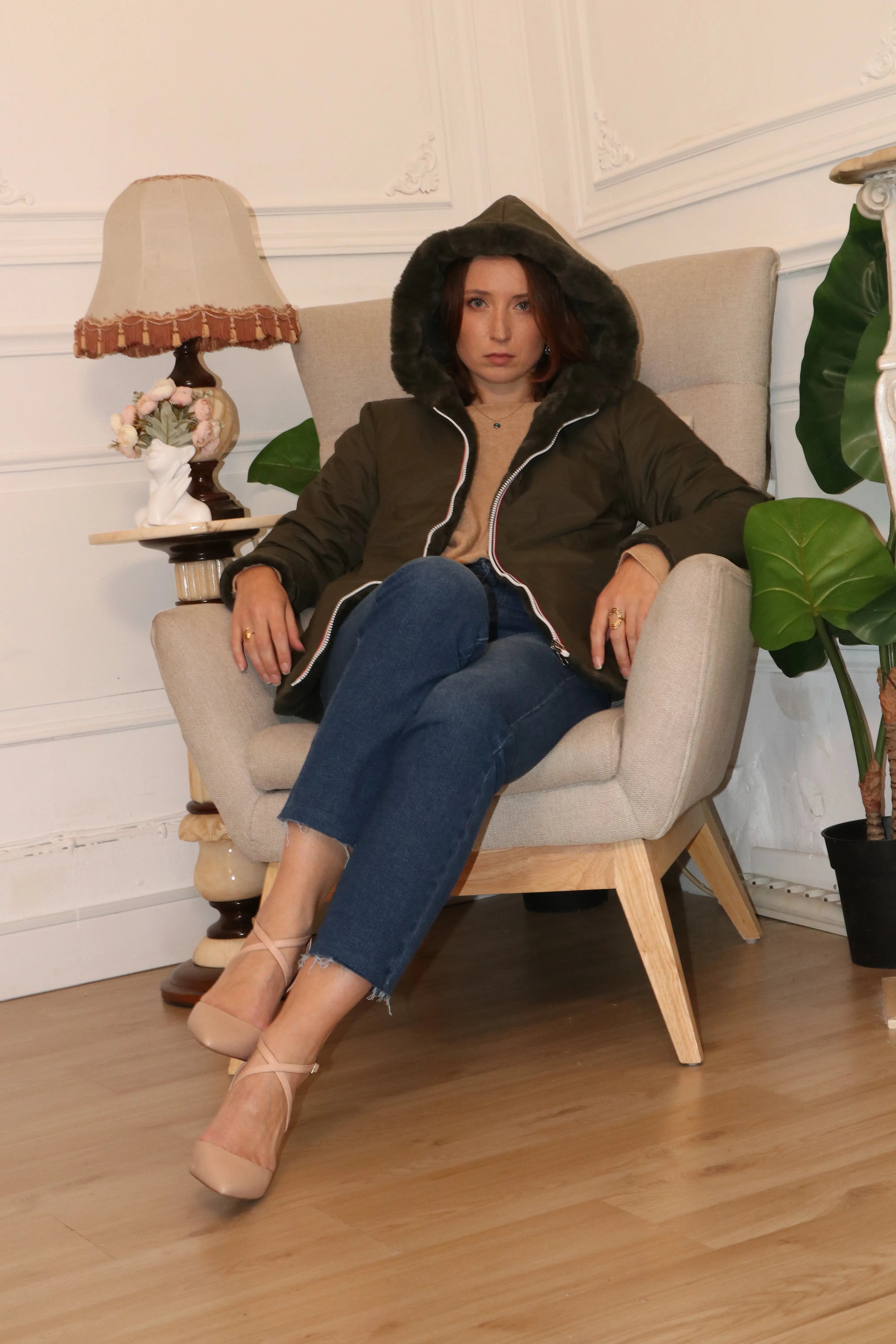 IMPERMEABLE COURT FOURRE (MATELASSE) LAURA JO La Chica