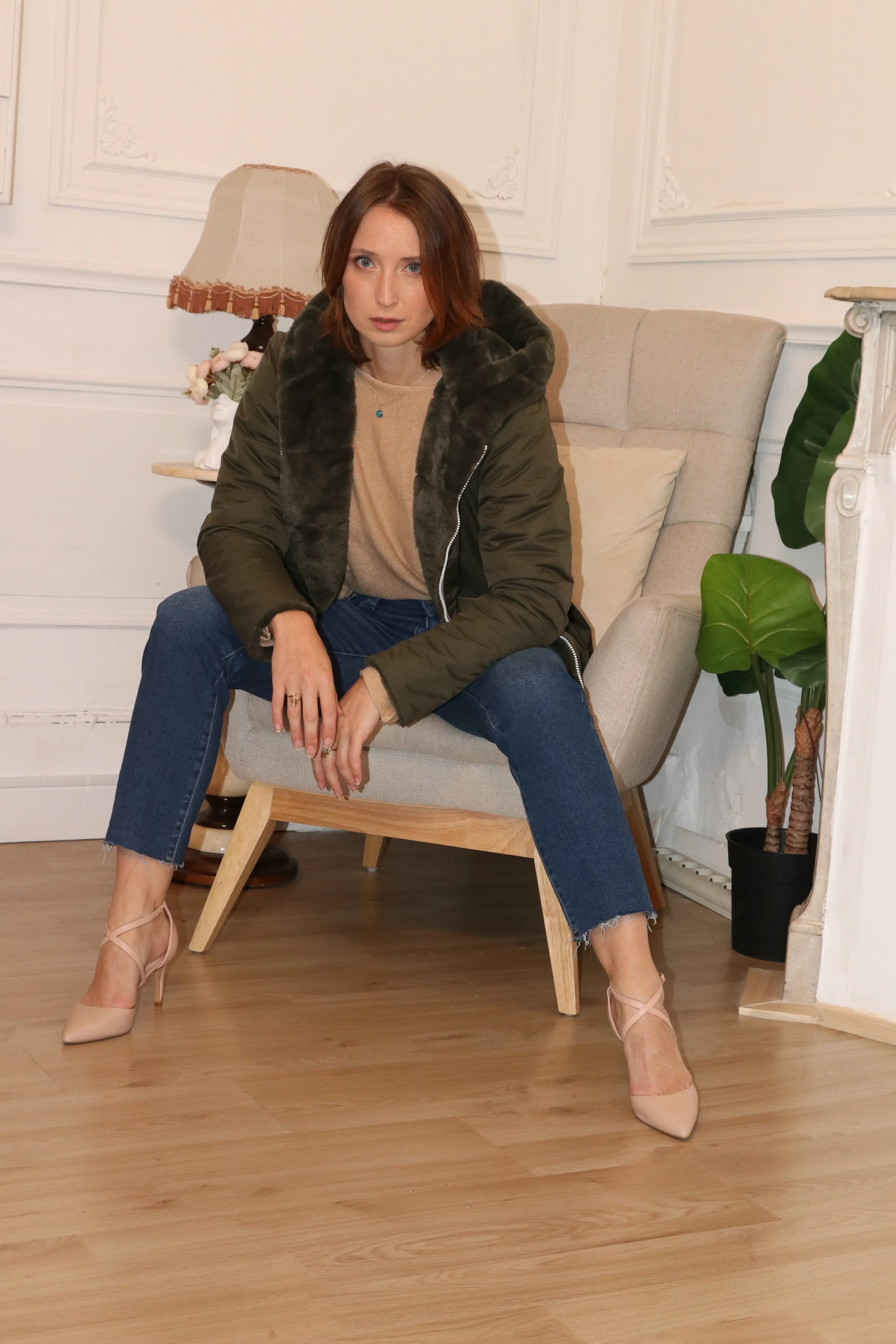 IMPERMEABLE COURT FOURRE (MATELASSE) LAURA JO La Chica
