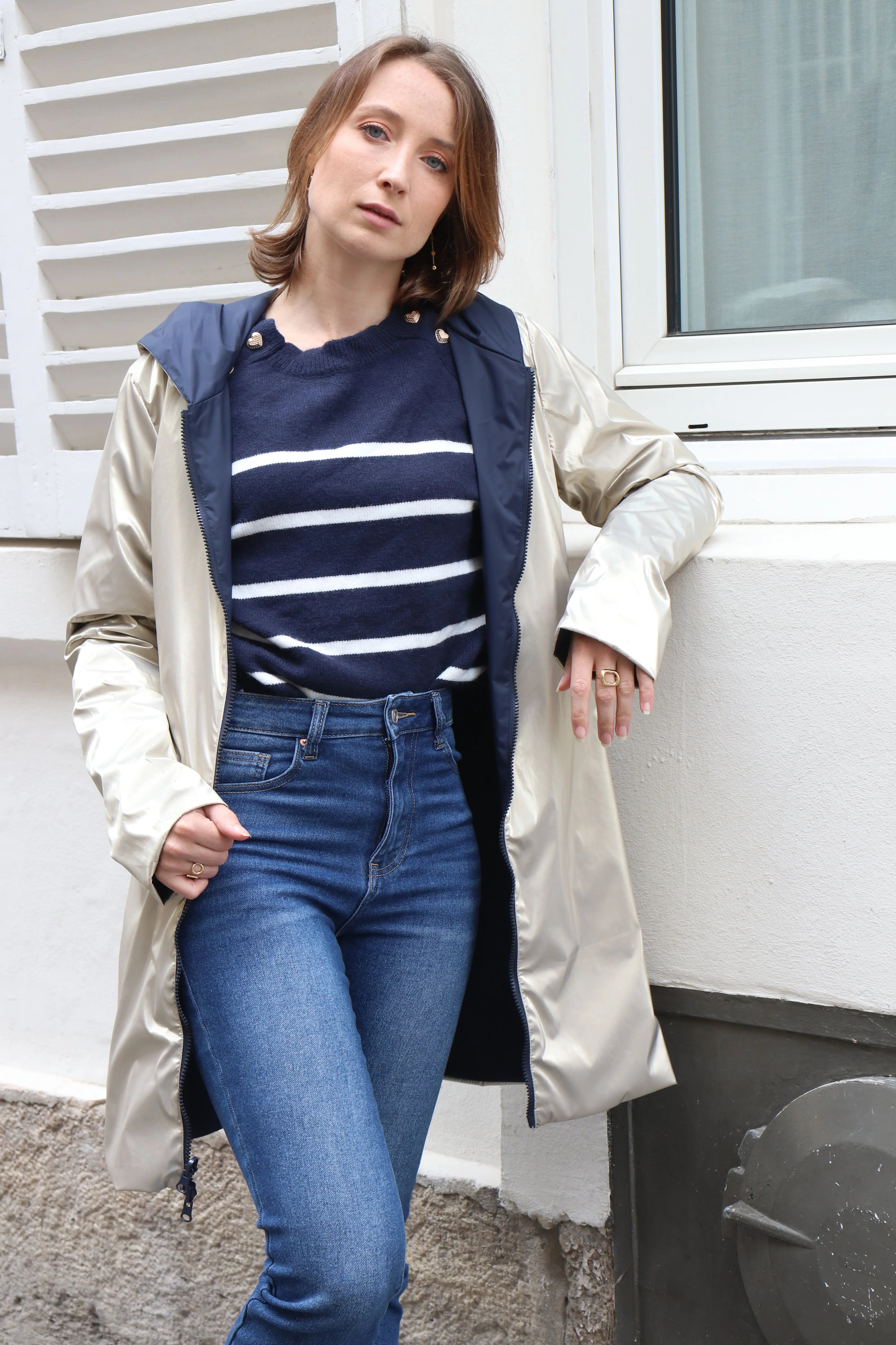 IMPERMEABLE LEGER LONG (ZIP UNI) La Chica