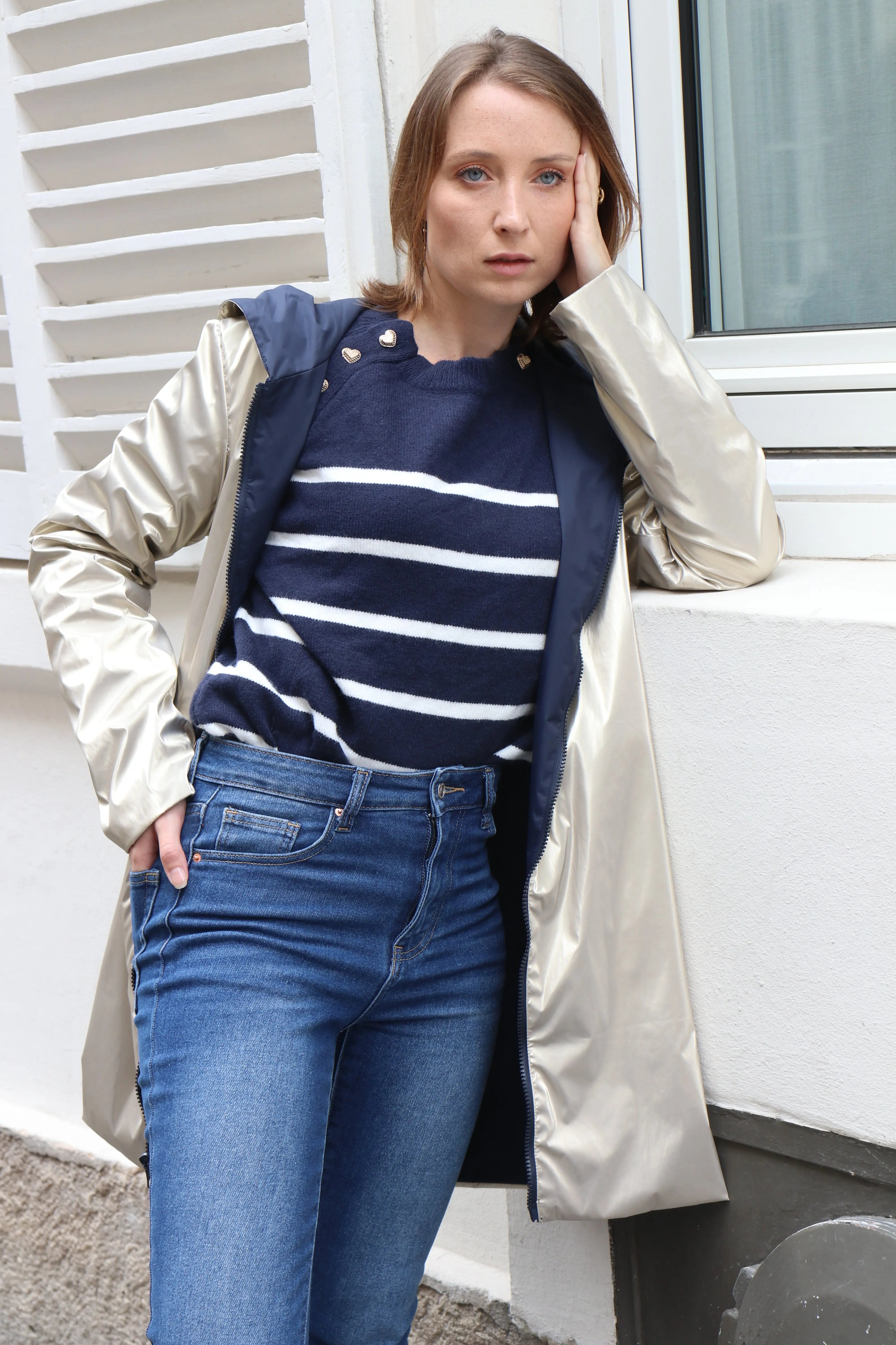 IMPERMEABLE LEGER LONG (ZIP UNI) La Chica
