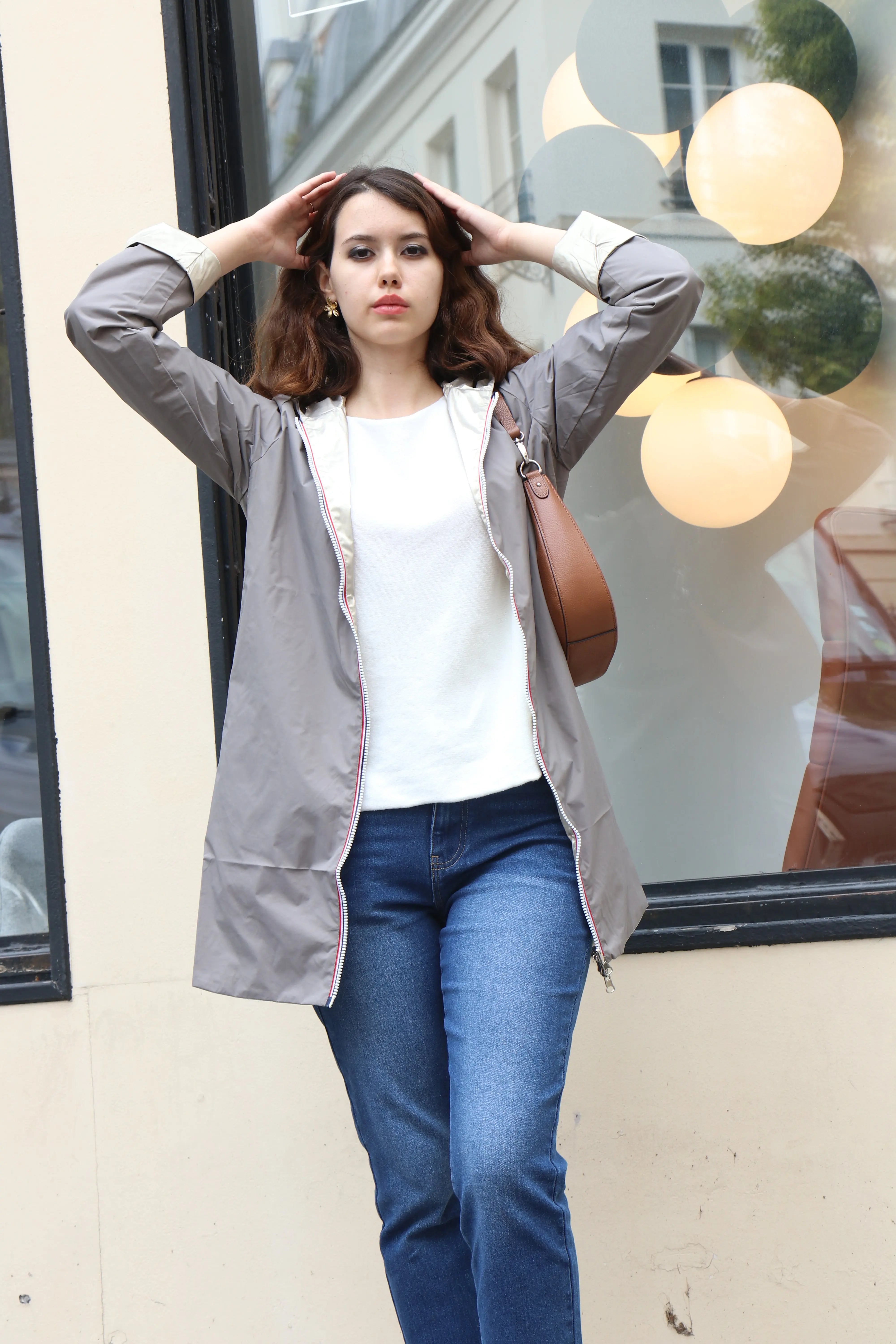 IMPERMEABLE LEGER REVERSIBLE LONG La Chica