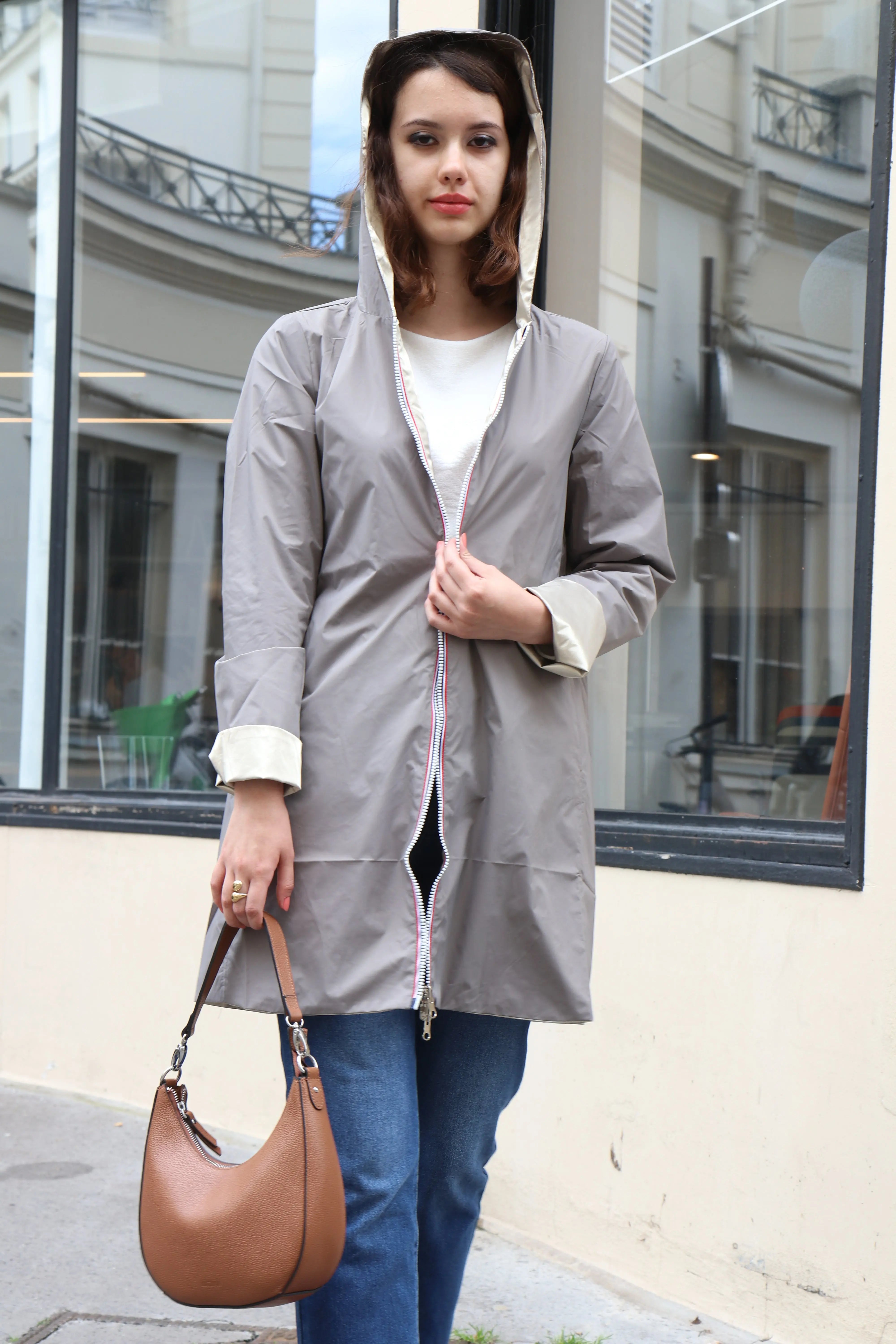 IMPERMEABLE LEGER REVERSIBLE LONG La Chica
