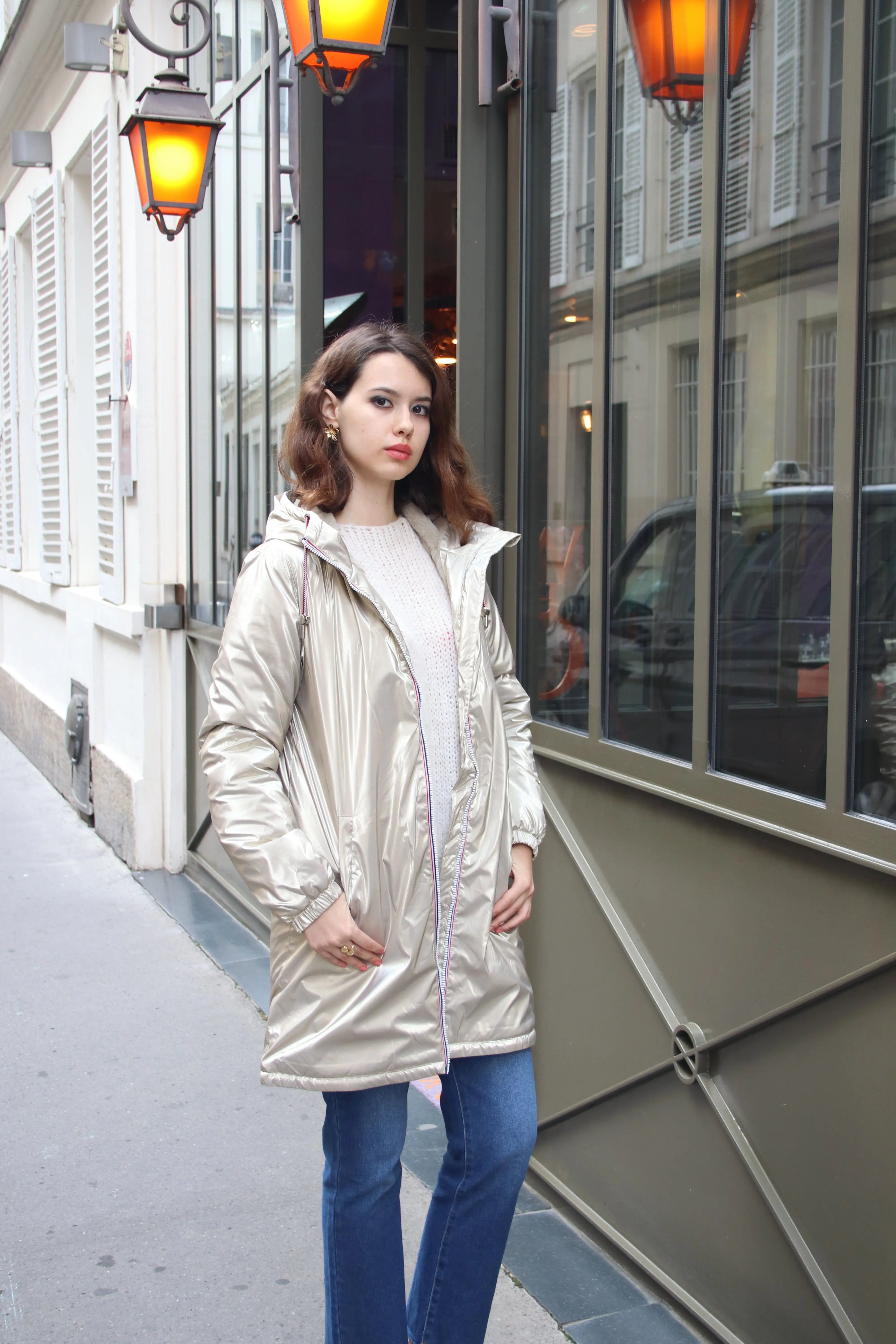 IMPERMEABLE LONG FOURRE AVEC CORDONS La Chica