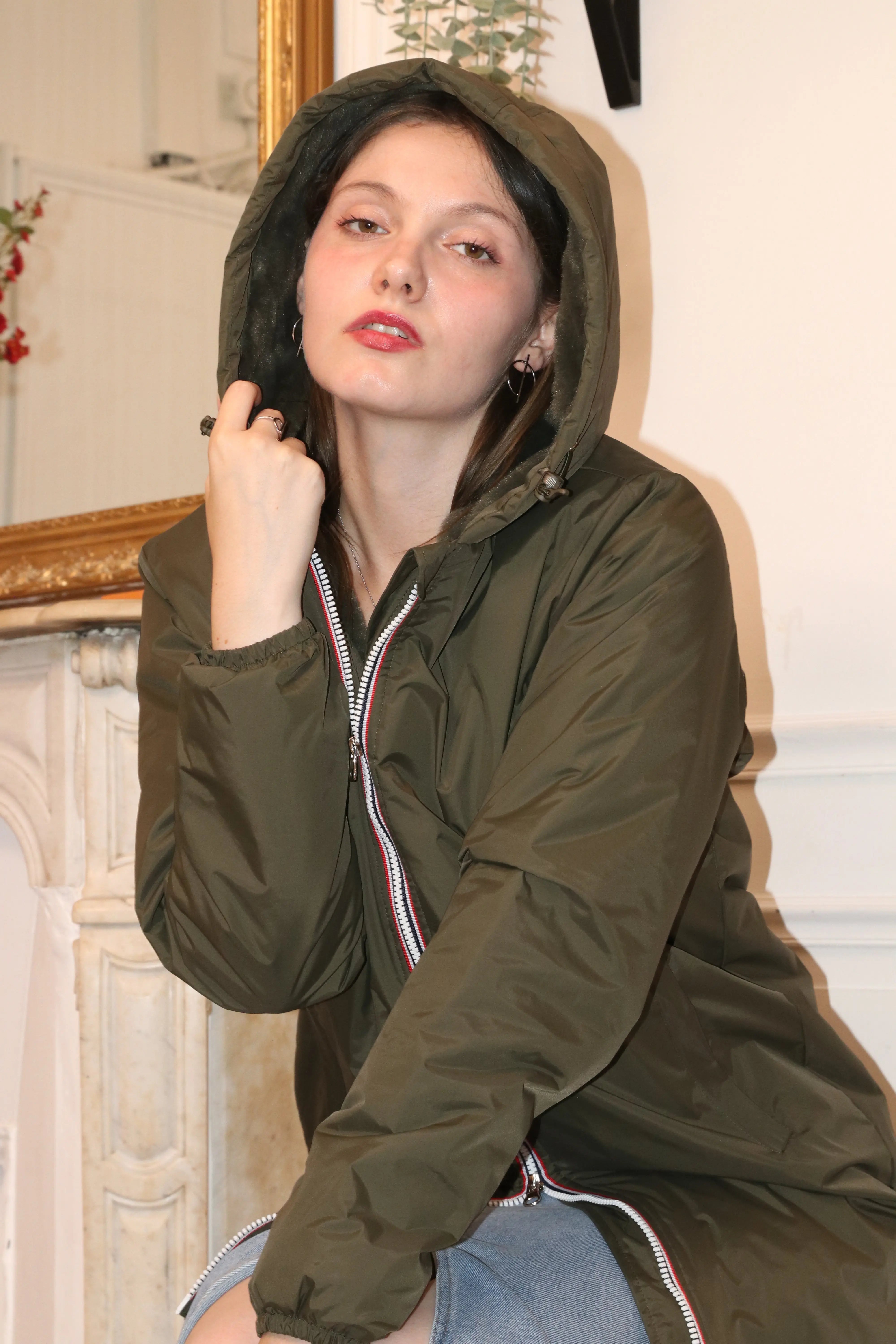 IMPERMEABLE LONG FOURRE LAURA JO La Chica