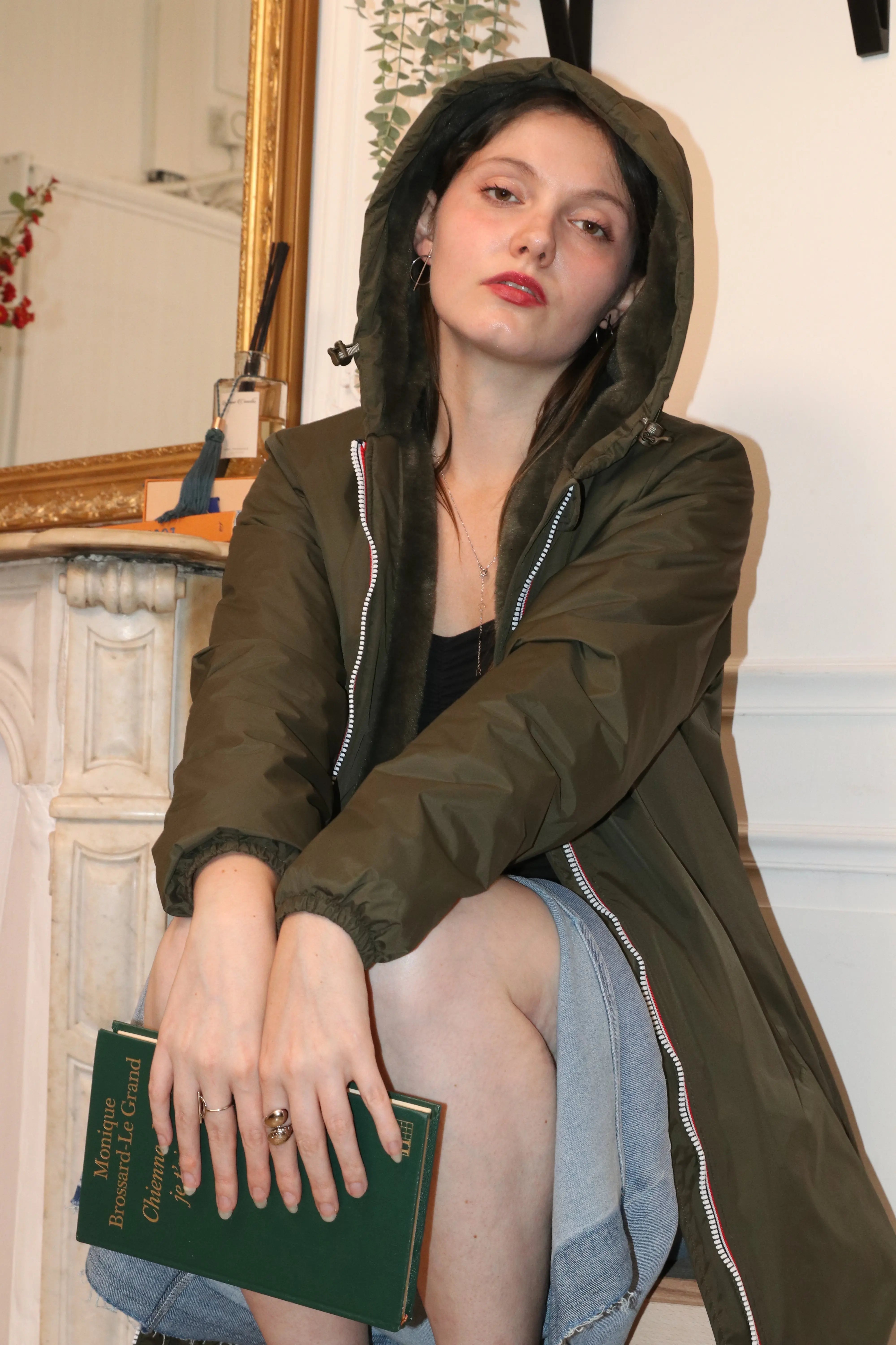 IMPERMEABLE LONG FOURRE LAURA JO La Chica