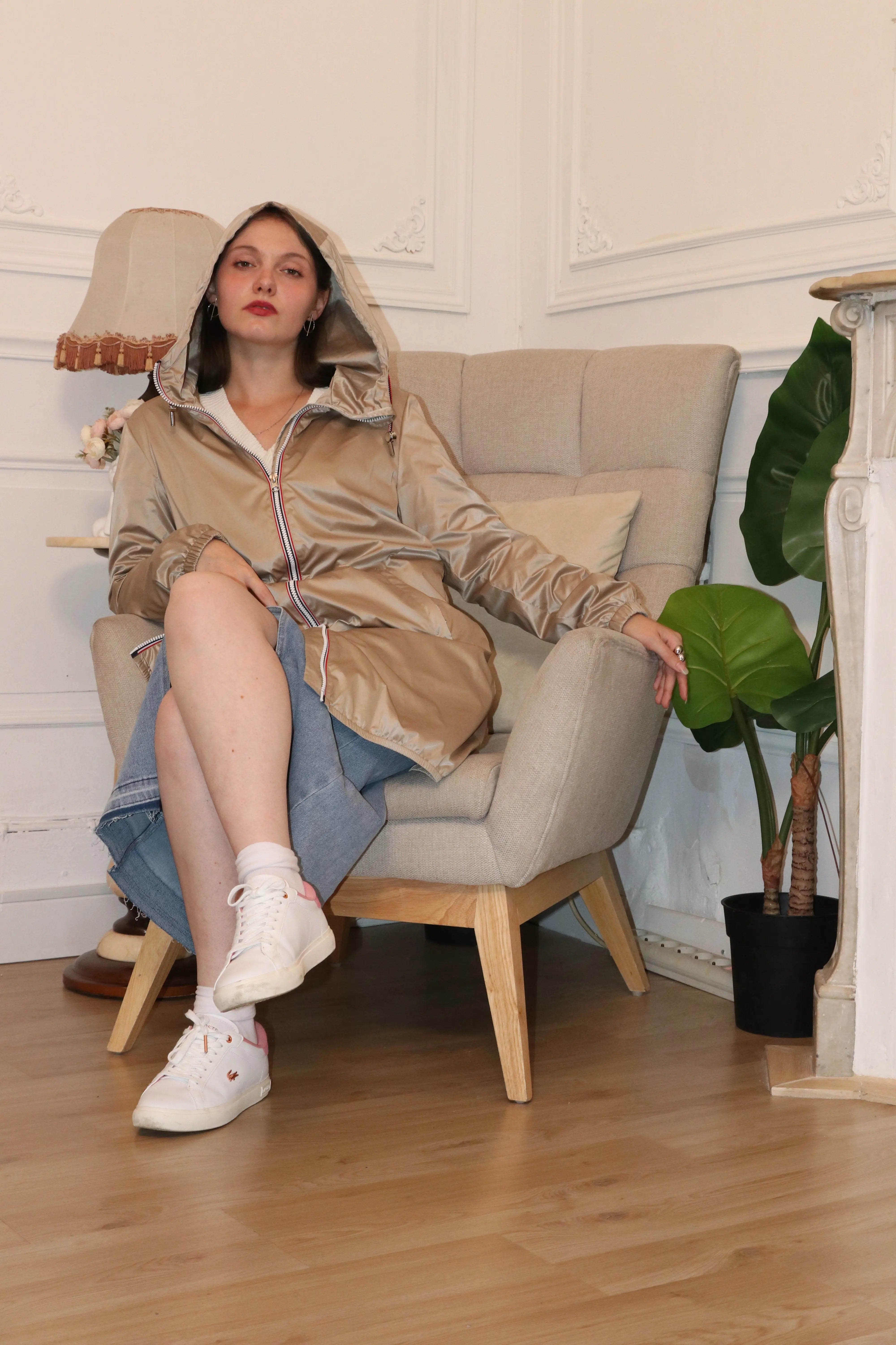 IMPERMEABLE LONG LEGER LAURA JO DORE SABLE La Chica