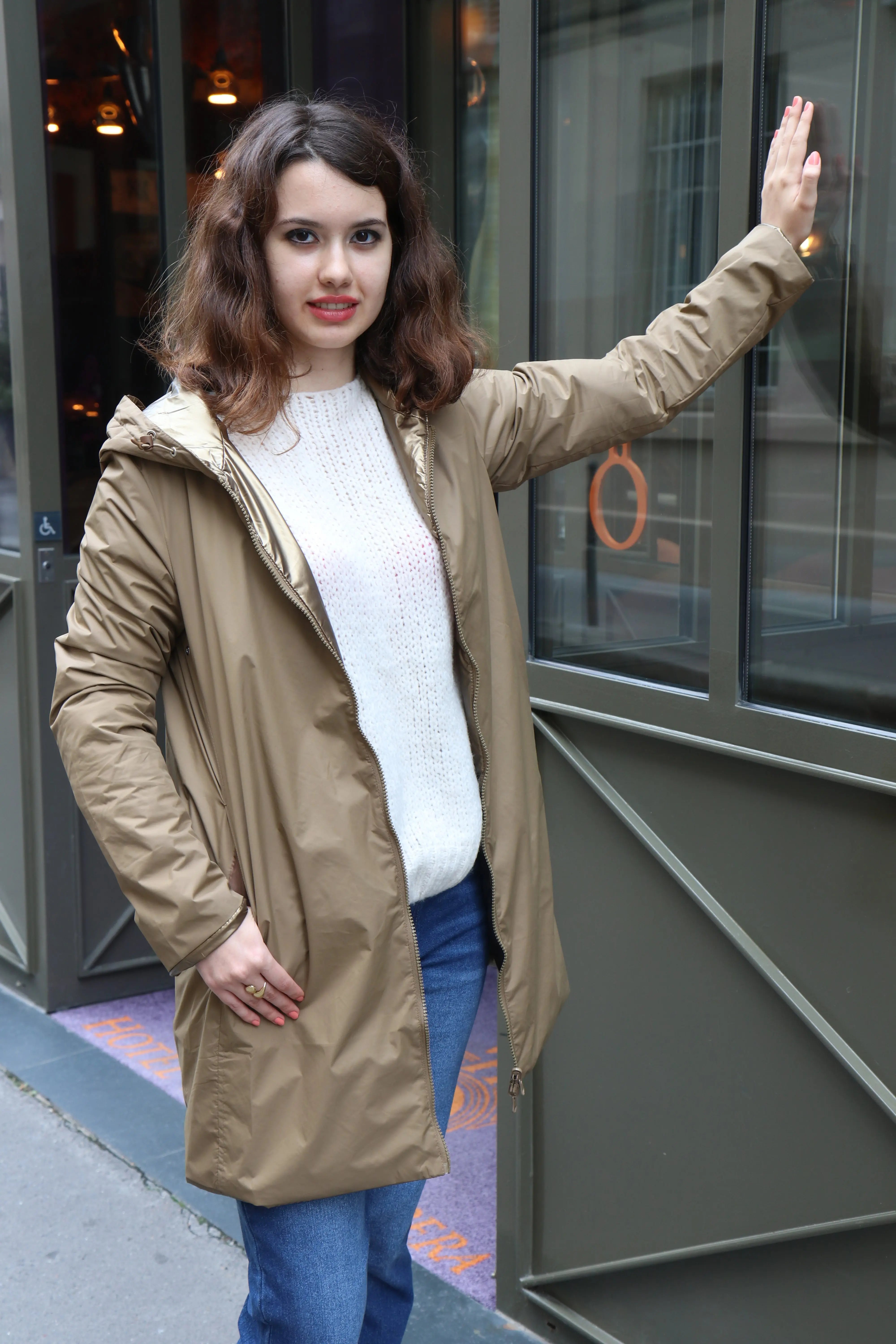 IMPERMEABLE LONG MI-SAISON BRILLANT La Chica