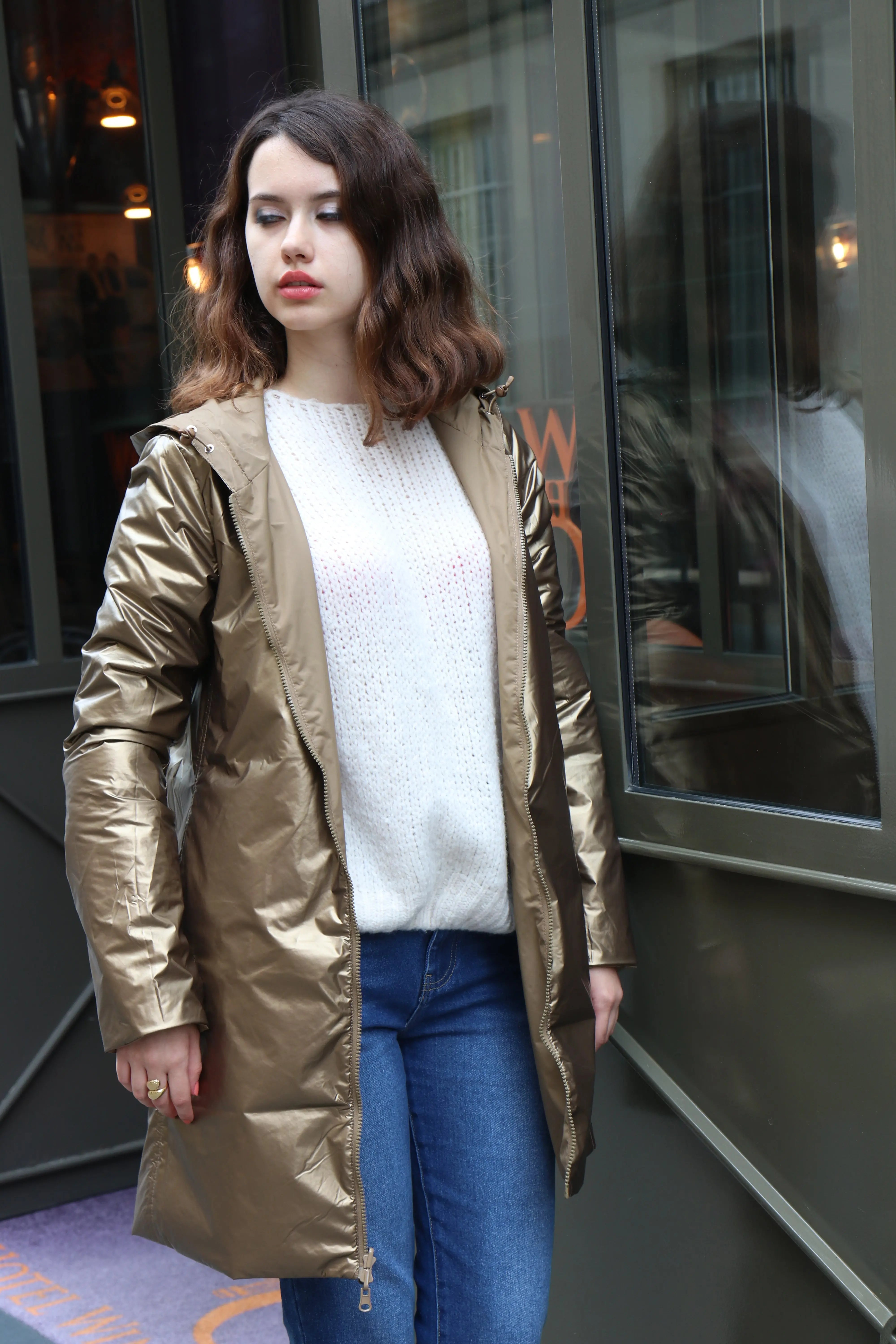 IMPERMEABLE LONG MI-SAISON BRILLANT La Chica
