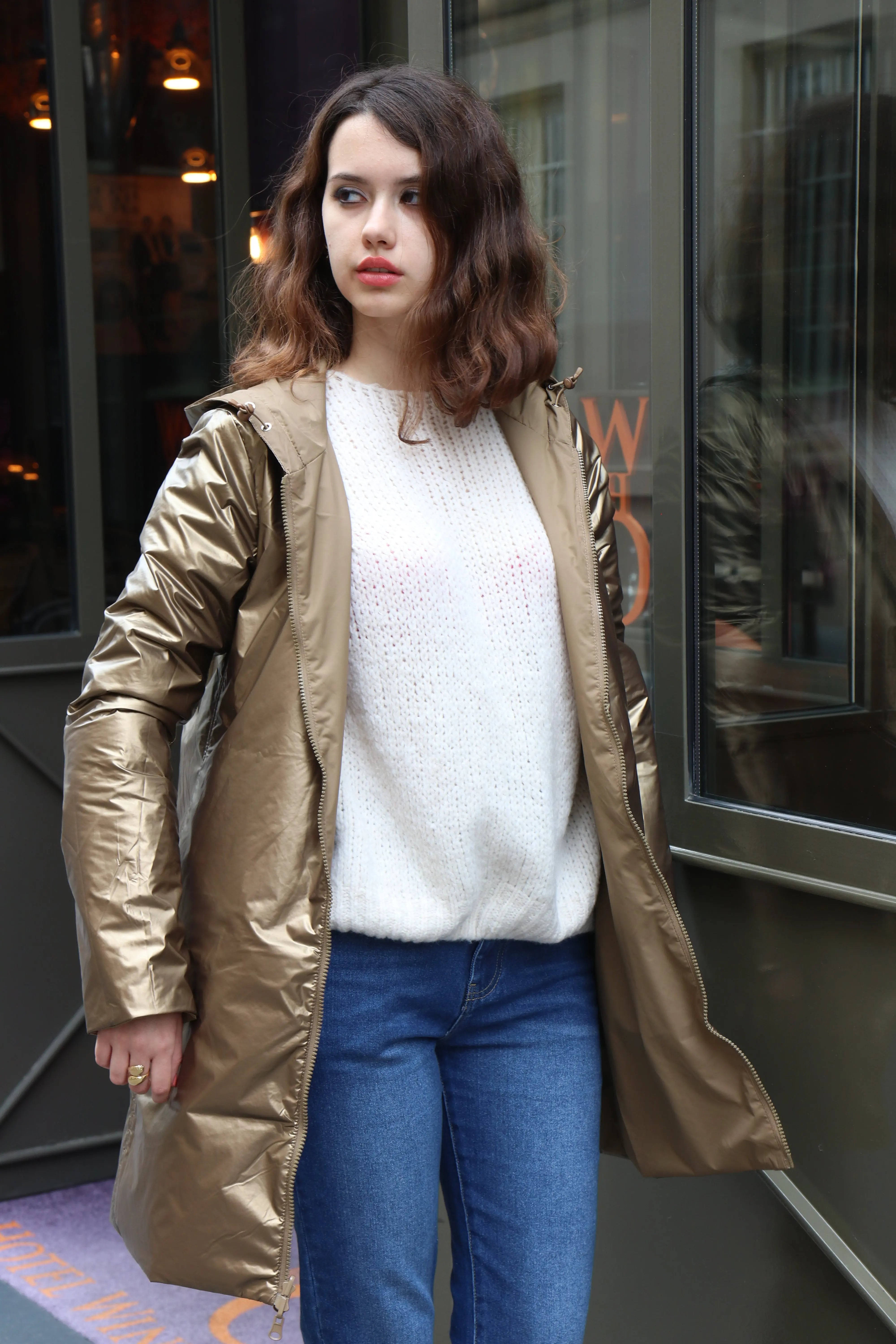 IMPERMEABLE LONG MI-SAISON BRILLANT La Chica