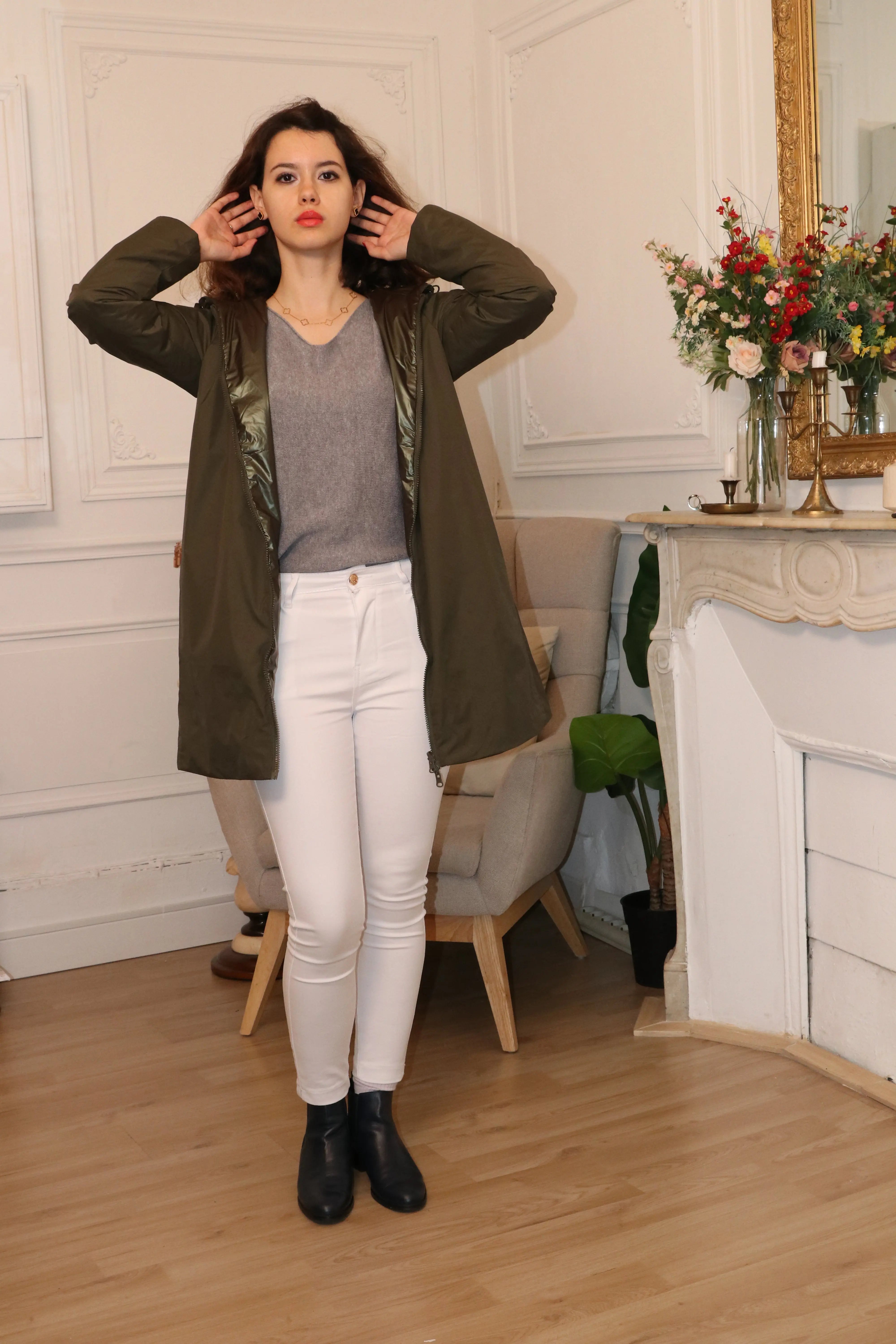 IMPERMEABLE LONG MI SAISON REVERSIBLE LAURA JO La Chica