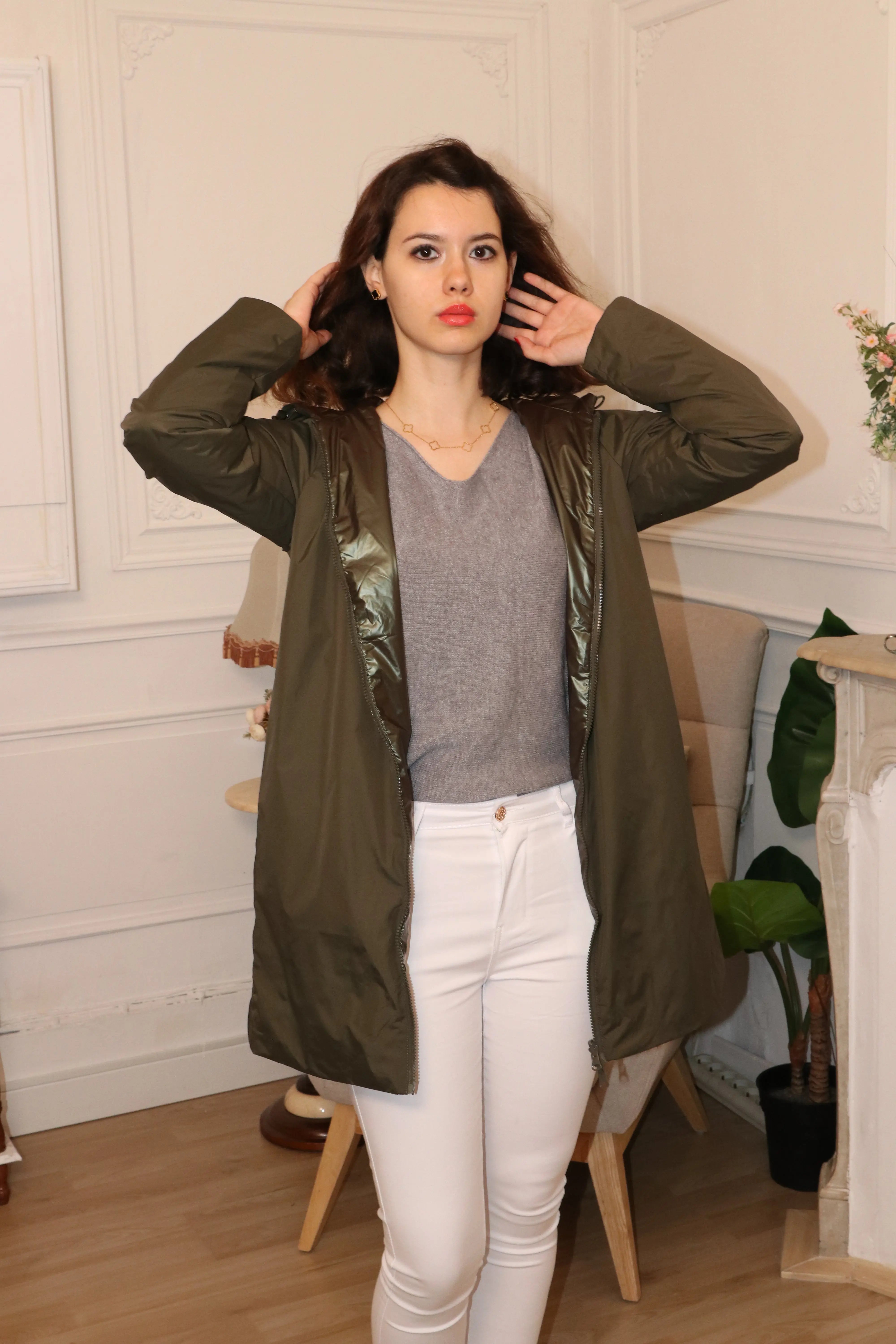 IMPERMEABLE LONG MI SAISON REVERSIBLE LAURA JO La Chica