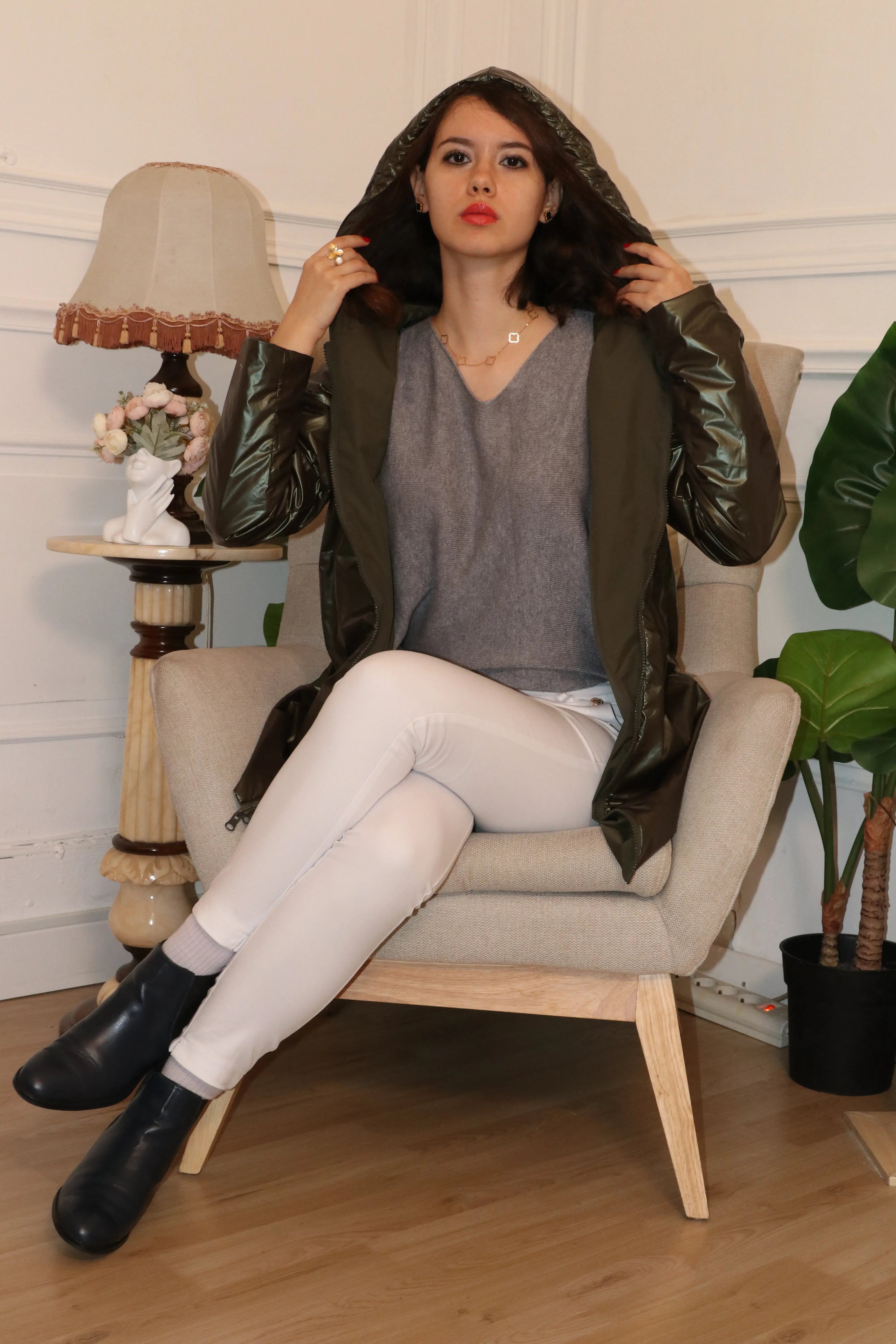 IMPERMEABLE LONG MI SAISON REVERSIBLE LAURA JO La Chica