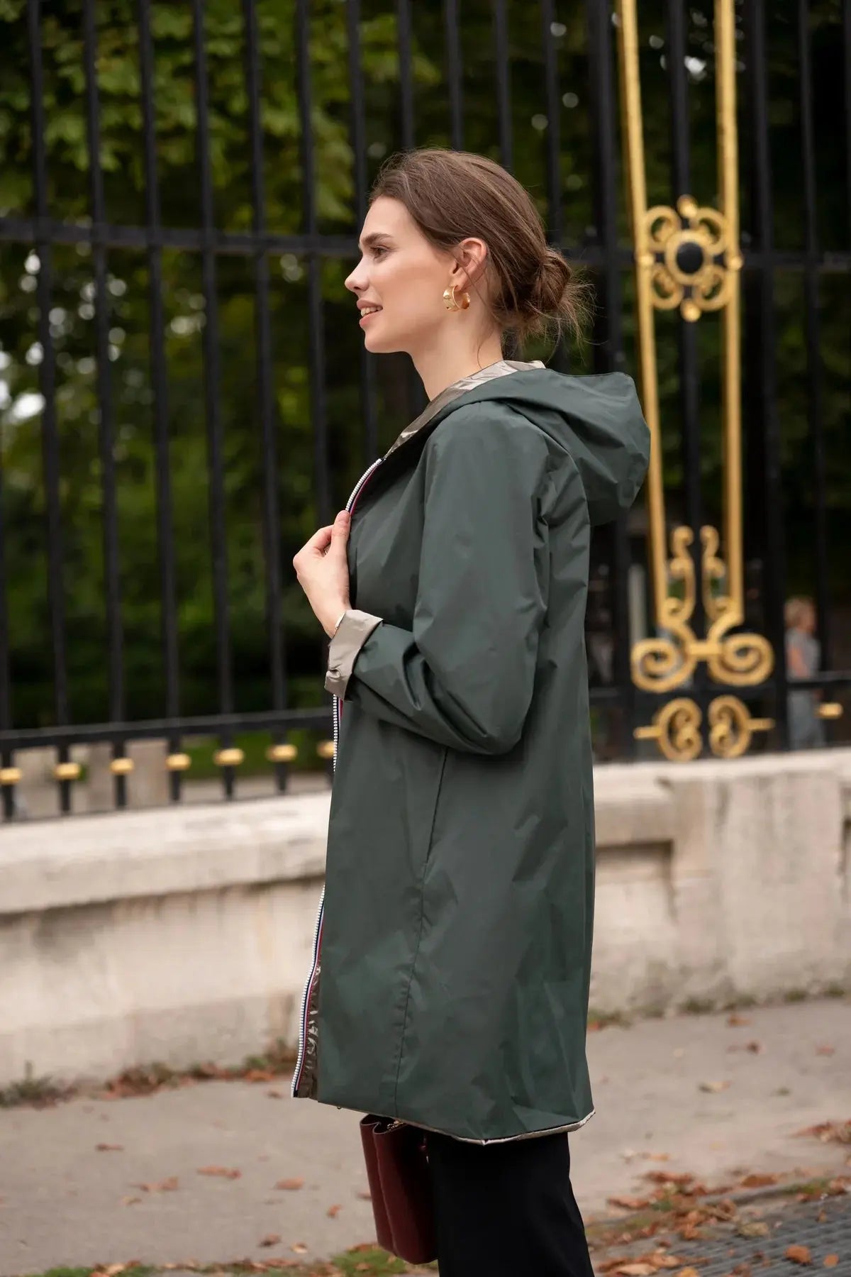 MANTEAU LONG IMPERMEABLE VER BRONZE LAURA JO La Chica