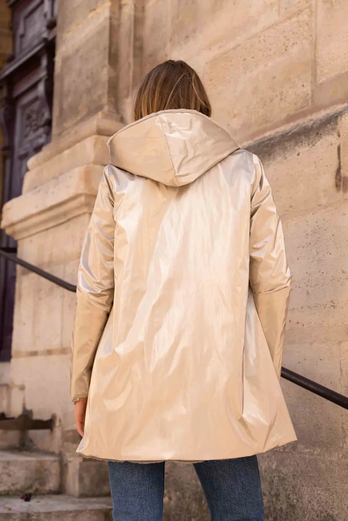 PARKA LONG DORE FOURRE LAURA JO La Chica