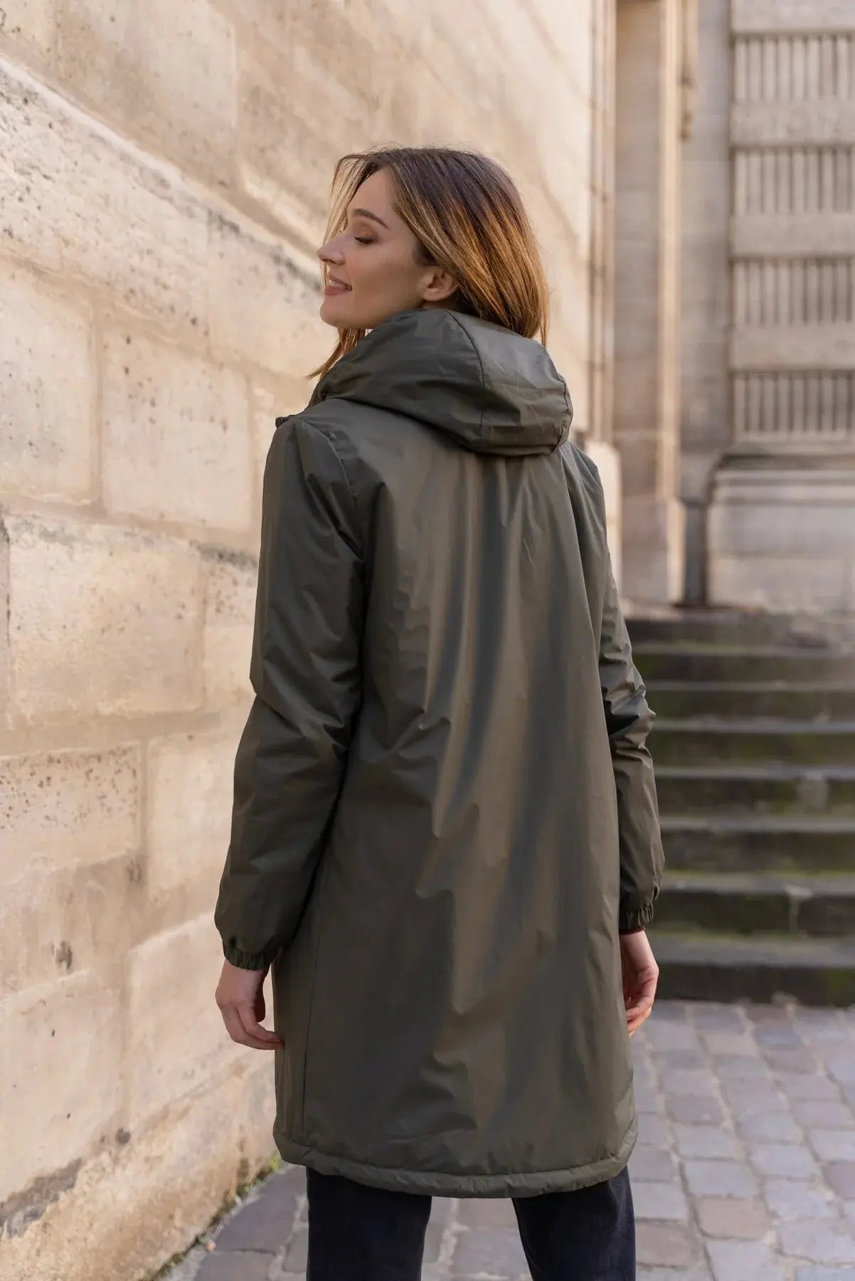 PARKA LONGUE FOURRE KAKI LAURA JO La Chica